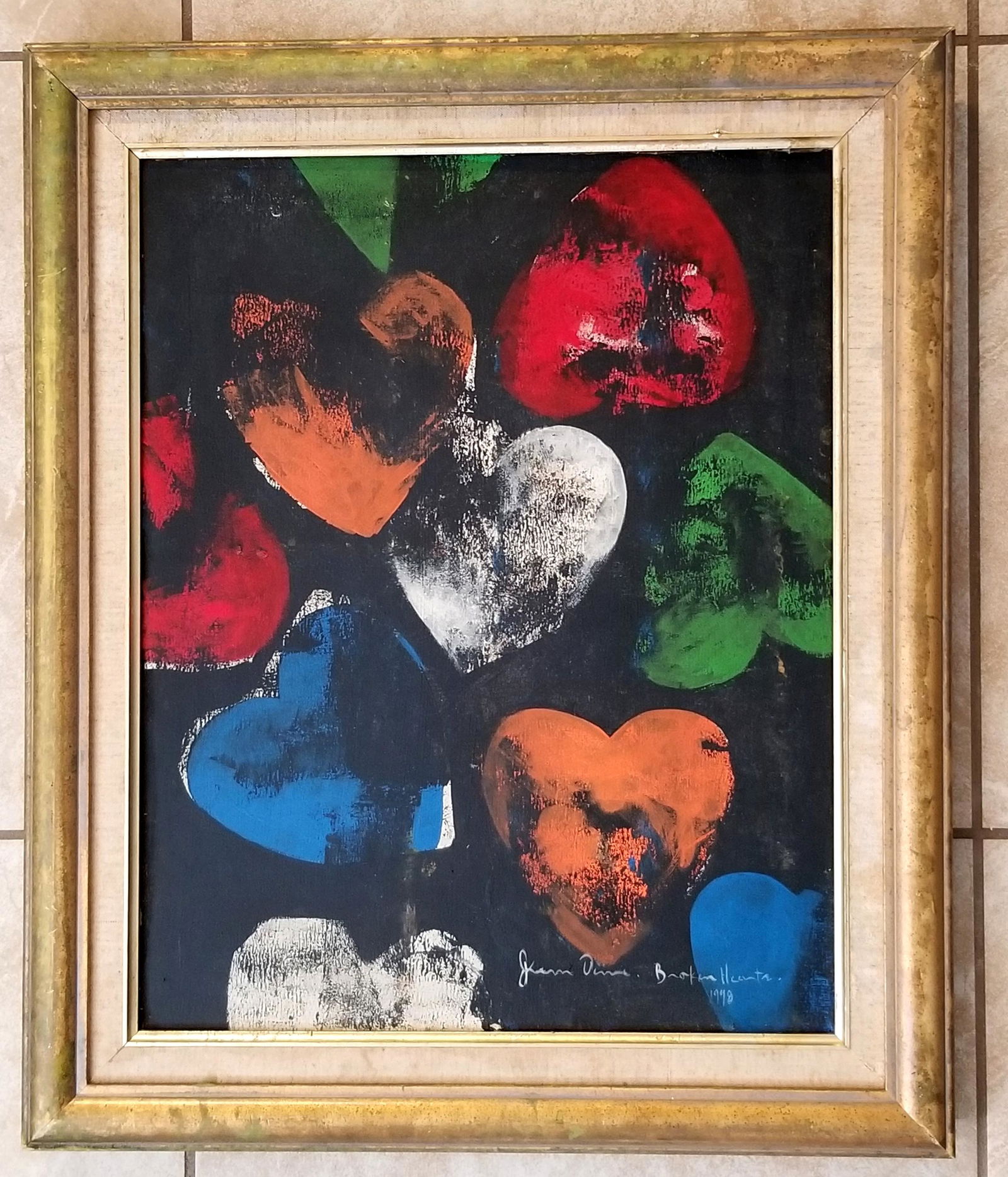 Jim Dine Broken Hearts Oil Canvas (1 of 2)