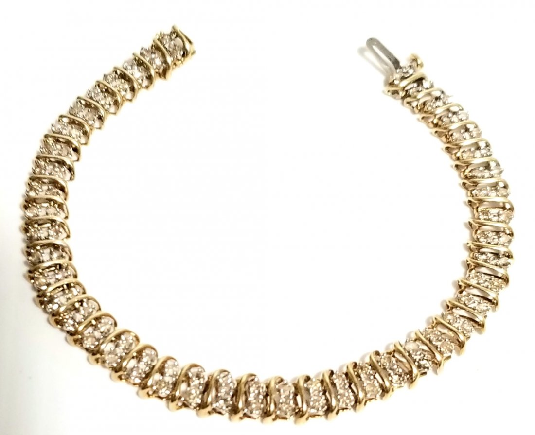 Amazing 10KT Diamond Bracelet (1 of 6)