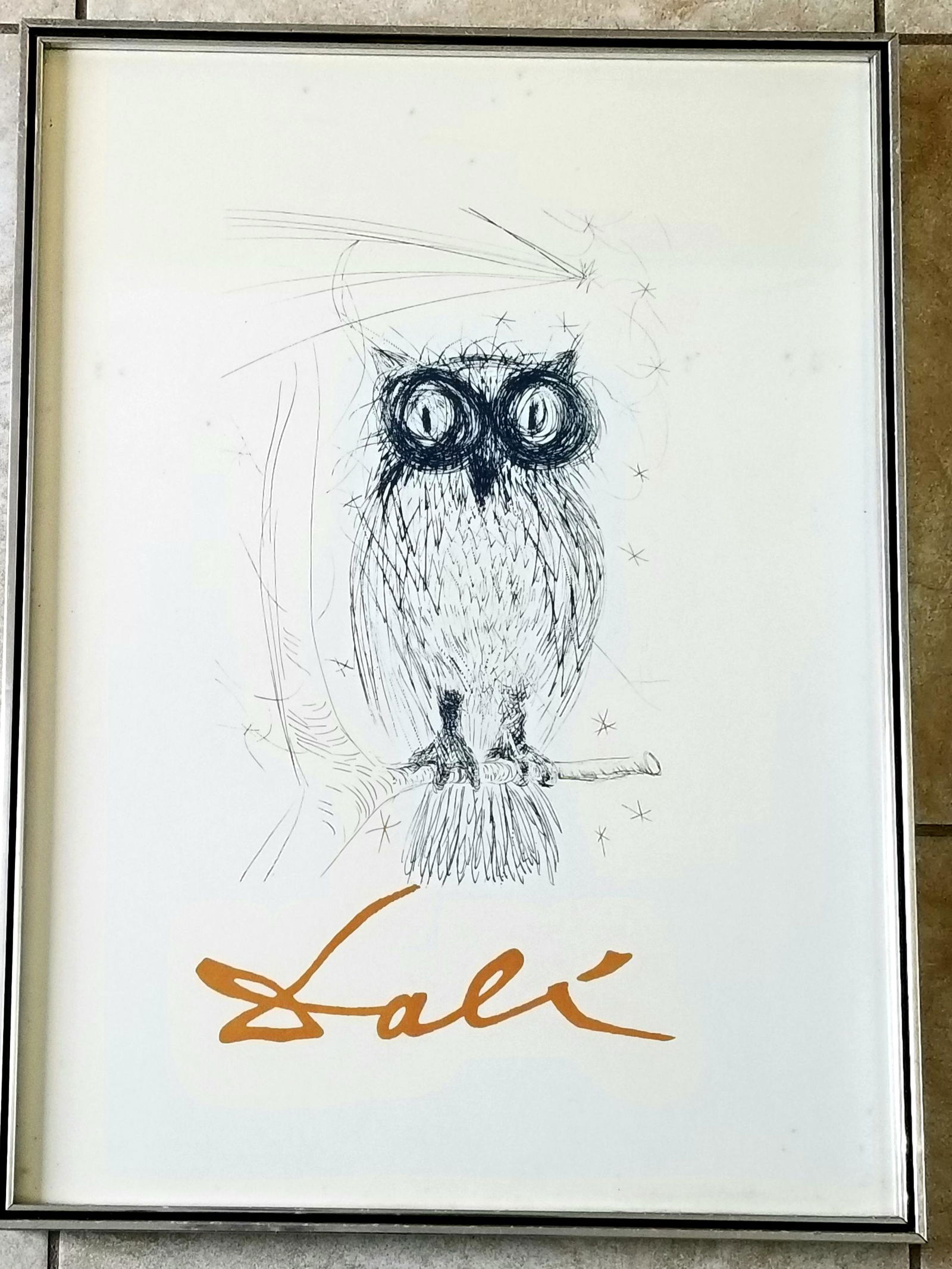 Salvador Dali The Blue Owl Lithograph (1 of 3)