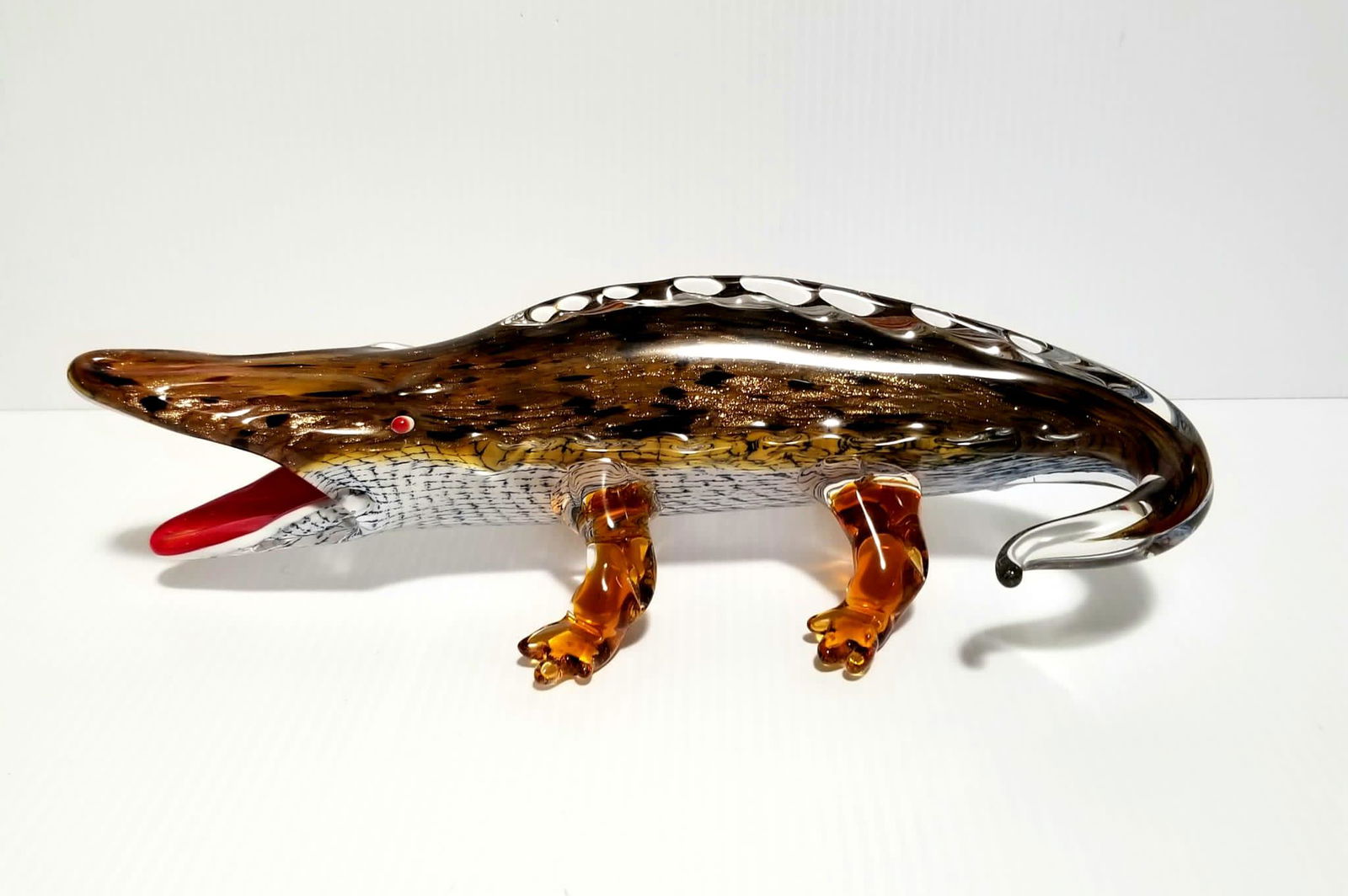 Murano Crocodile Gold Inside Art Glass (1 of 7)