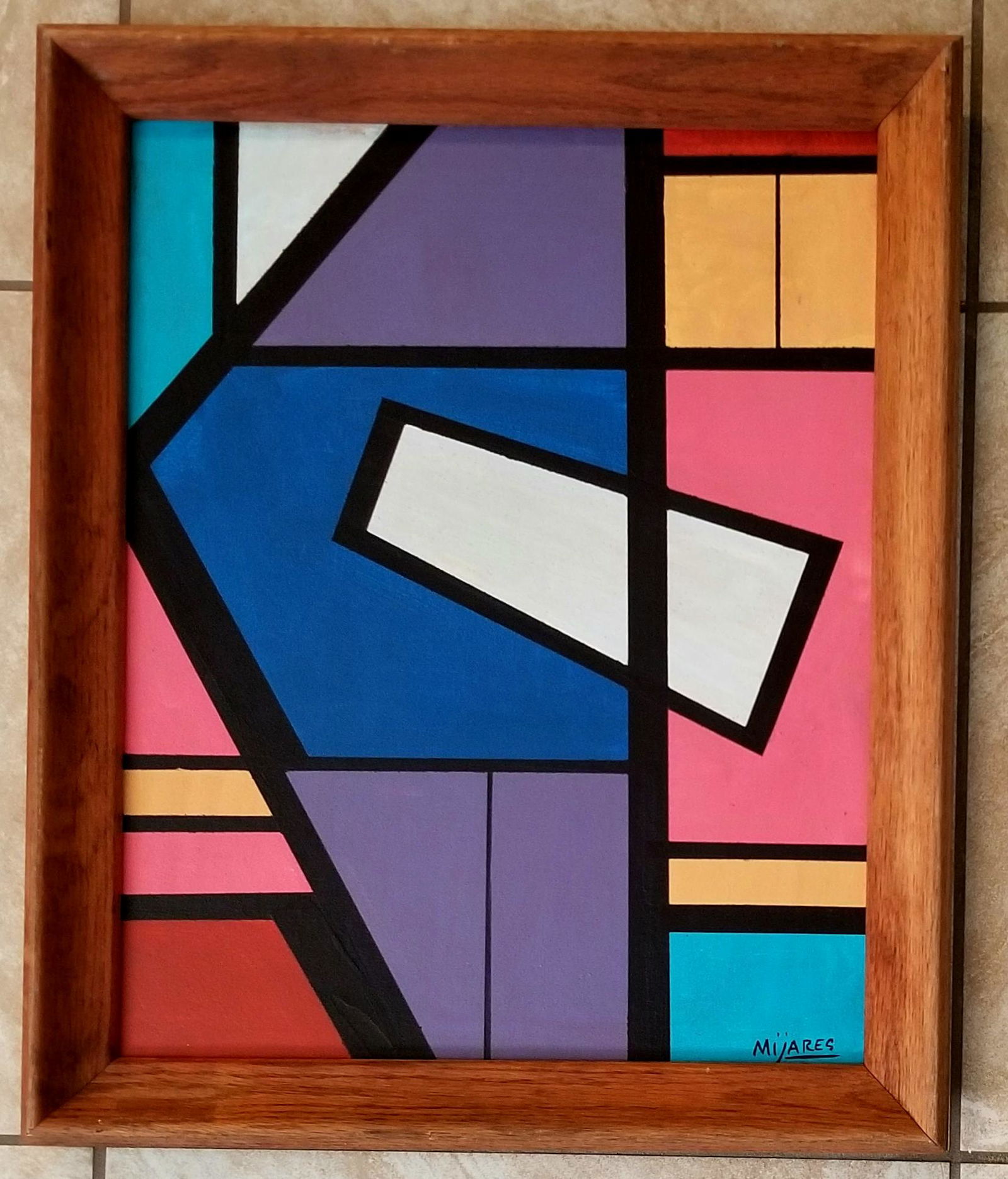 Amazing Jose Mijares Abstract Oil Cardboard (1 of 2)