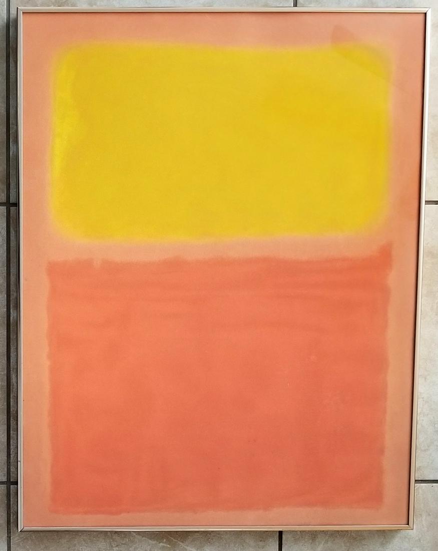 Mark Rothko Orange & Yellow 1956 Lithograph (1 of 4)