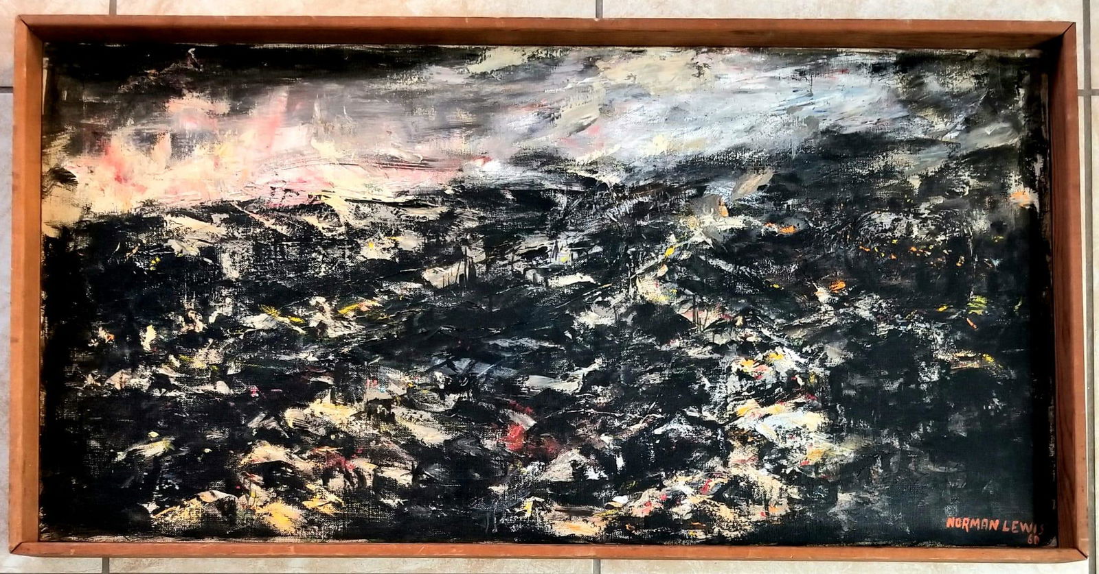 Amazing Norman Lewis 1960 Oil Canvas (1 of 2)