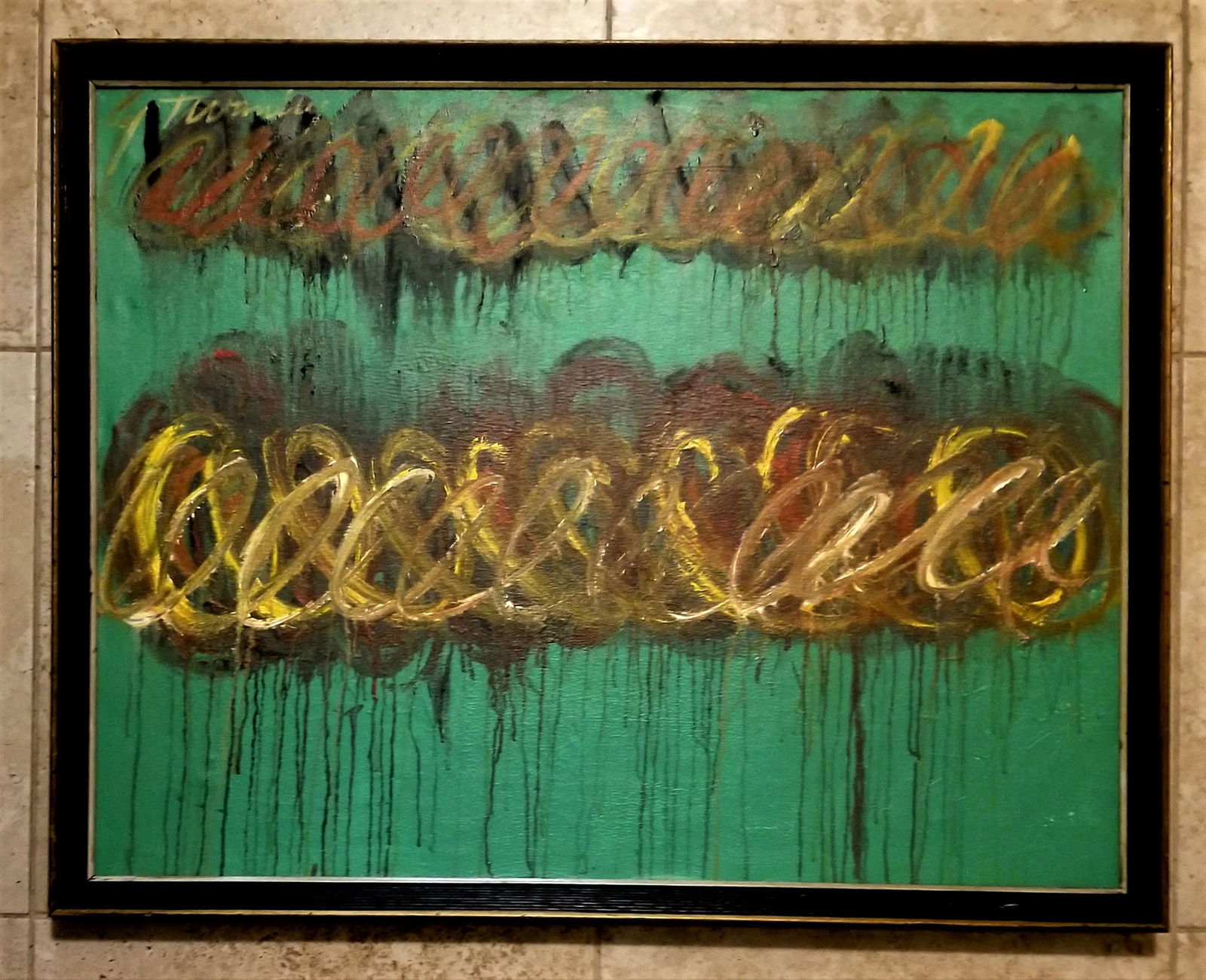 Cy Twombly (1928-2011) Oil Canvas (1 of 2)