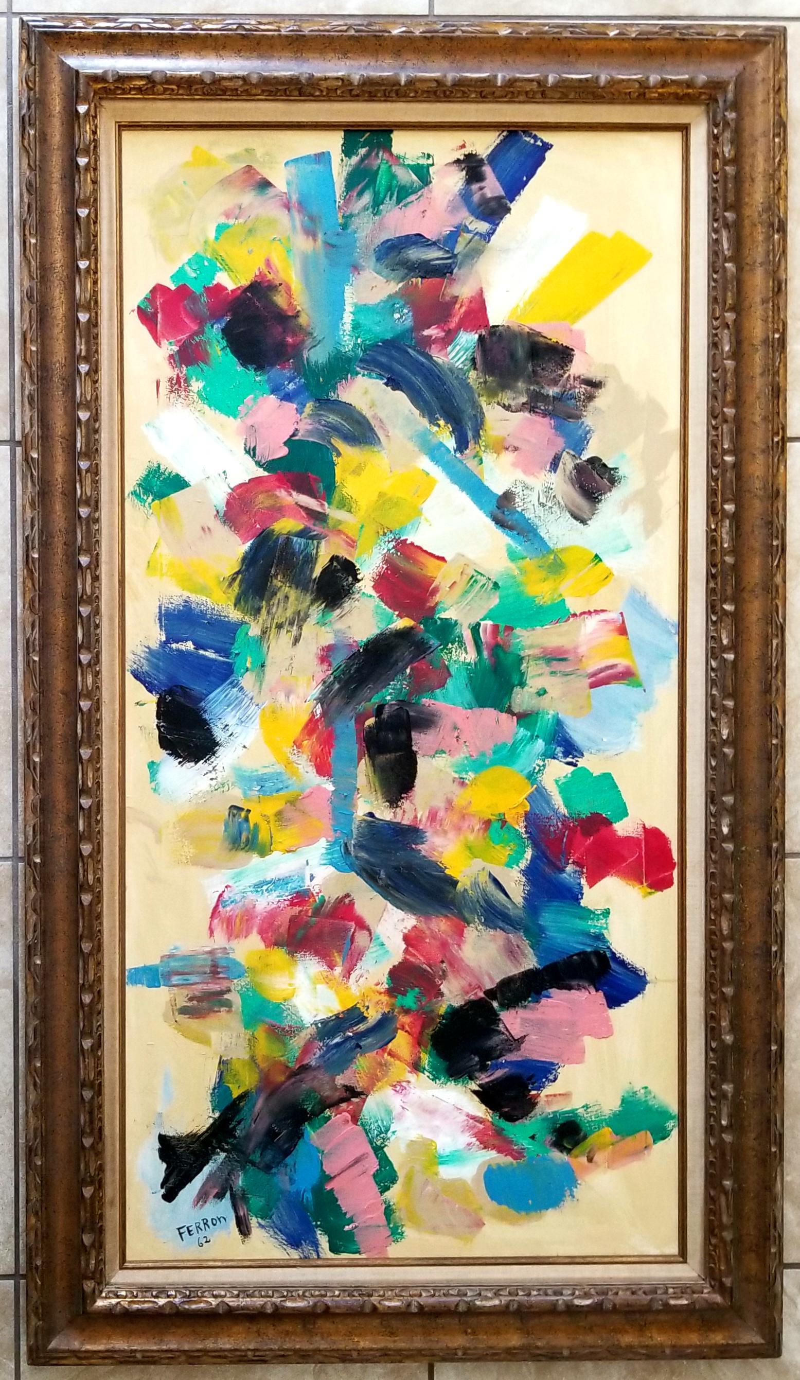 Amazing Marcelle Ferron 1962 Oil Canvas (1 of 2)