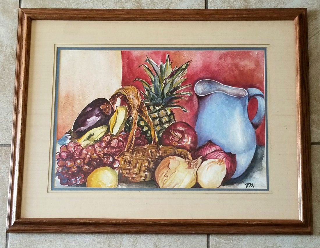 Josephine Mahaffey 1903 - 1982 Still Life Watercolor (1 of 2)
