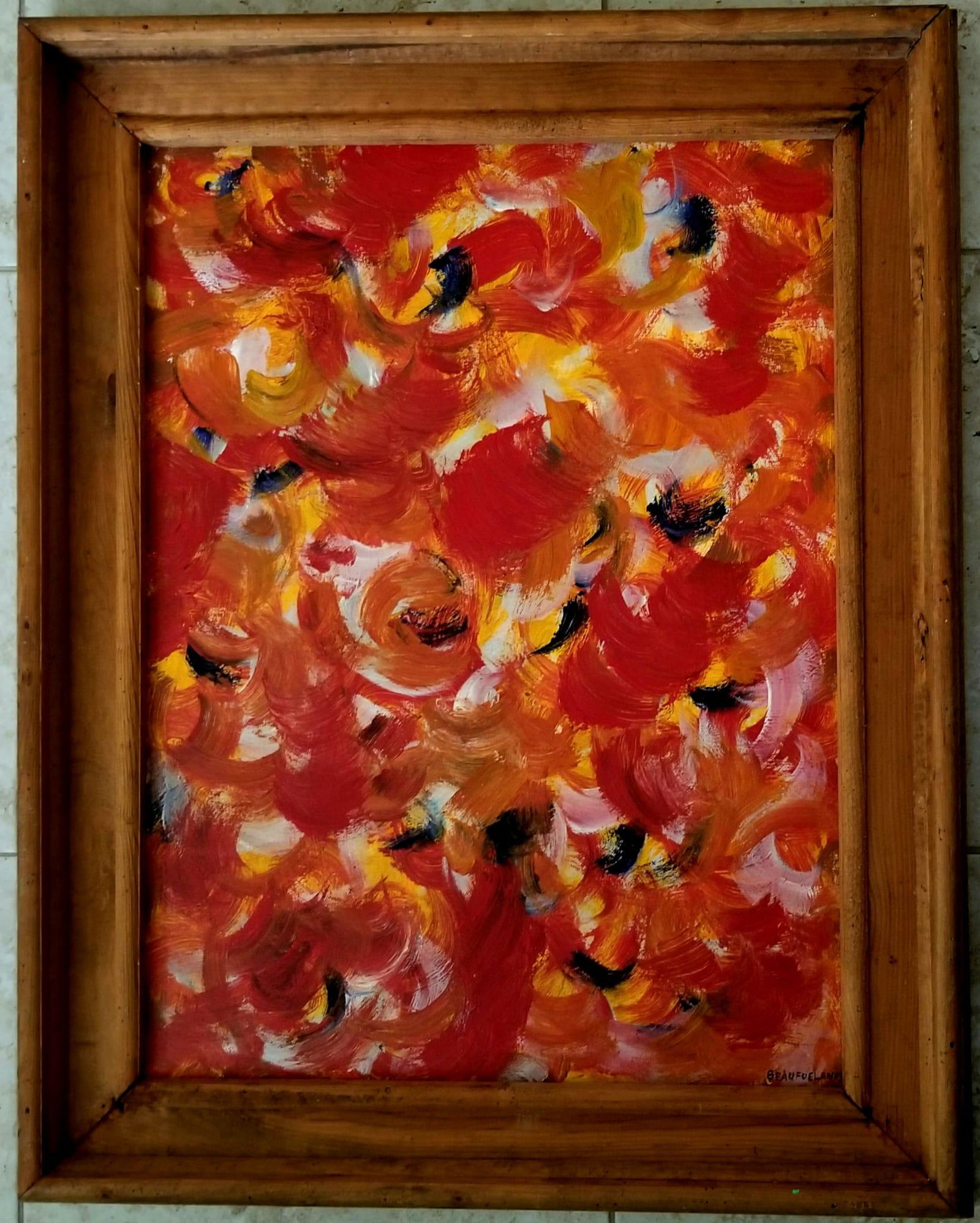 Amazing Beauford Delaney Oil Canvas (1 of 2)