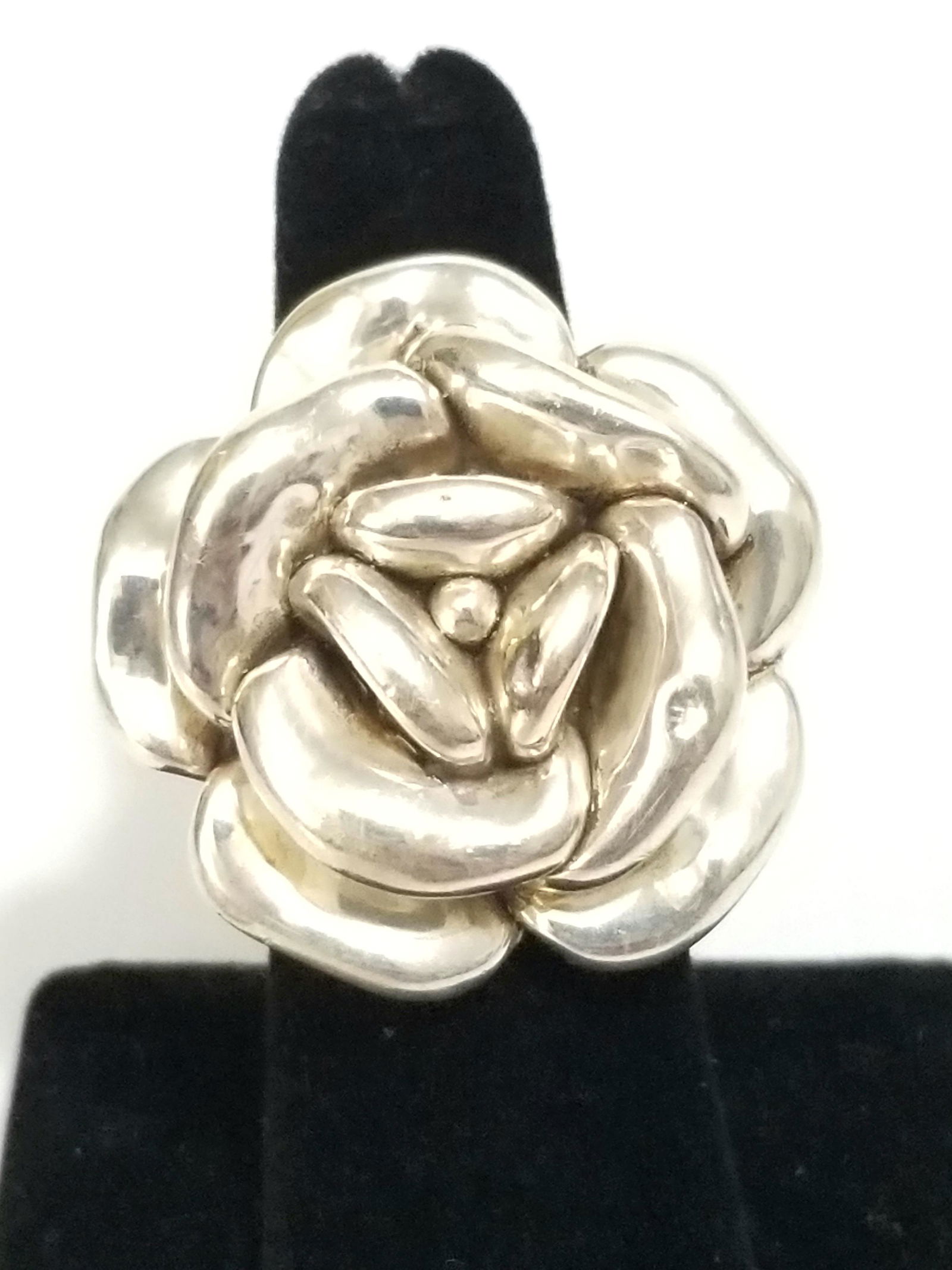 Amazing 925 Sterling Silver Flower Ring (1 of 5)