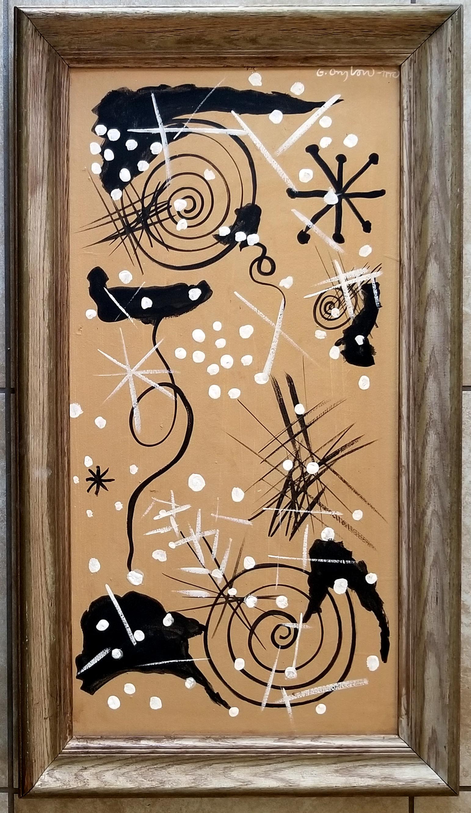 Amazing Gordon Onslow Ford Acrylic Mansonite (1 of 2)