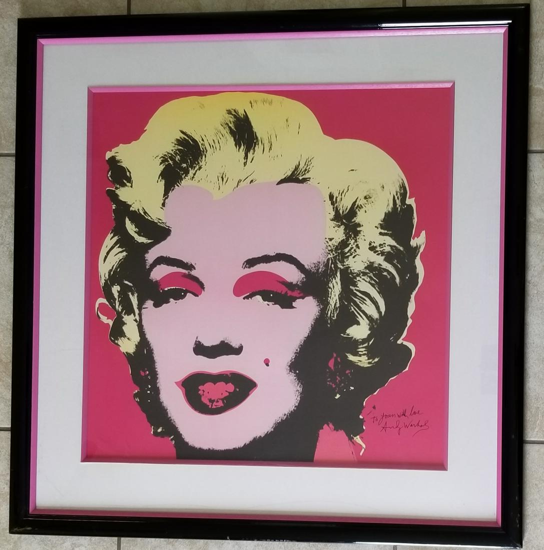Amazing Andy Warhol Marilyn Monroe Serigraph (1 of 2)