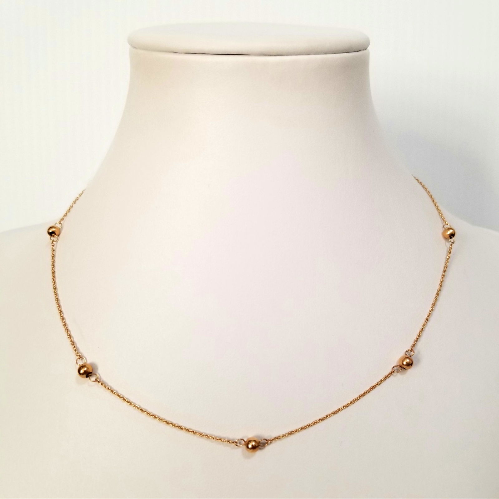 Amazing 14KT Gold Beads Bracelet & Necklace (1 of 9)