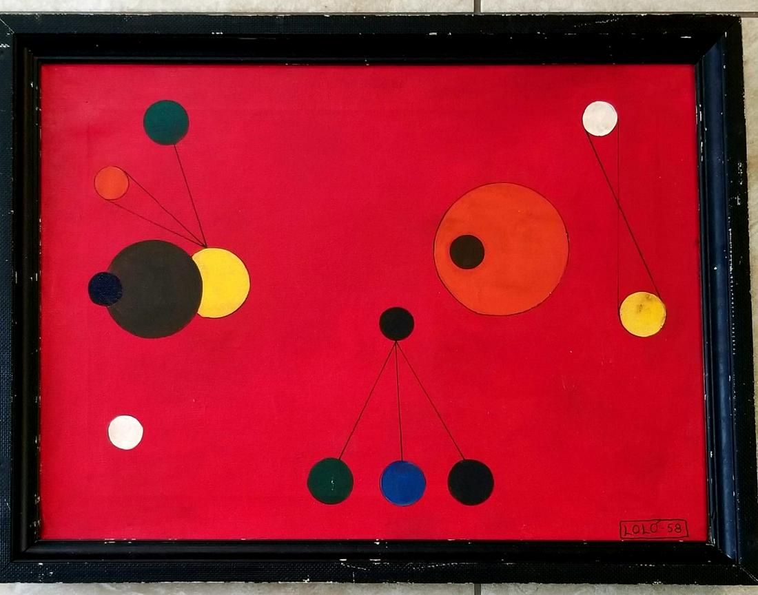 Amazing Lolo Soldevilla 1958 Oil Canvas (1 of 3)