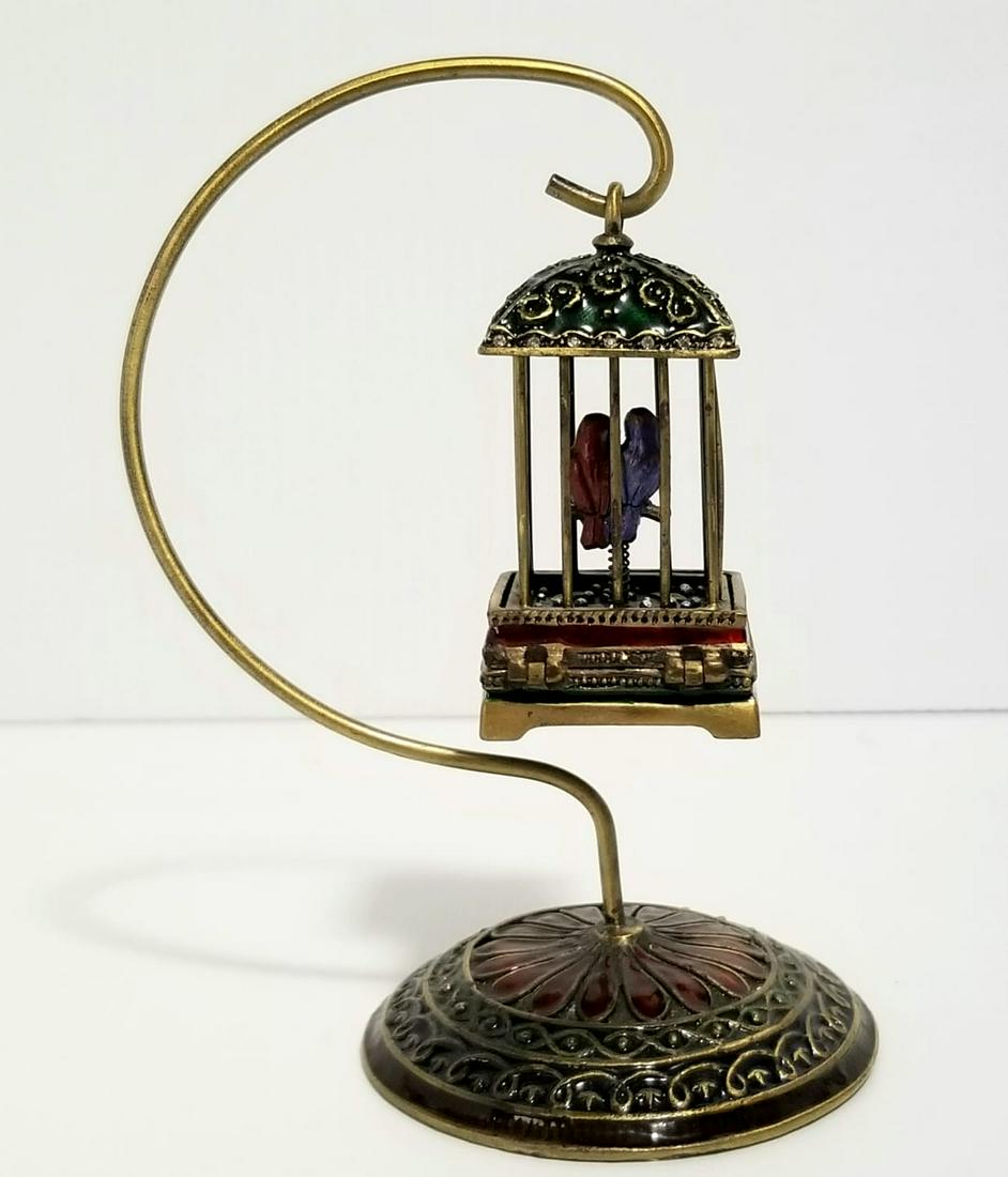 Amazing Enamel Metal Bird Cage (1 of 5)