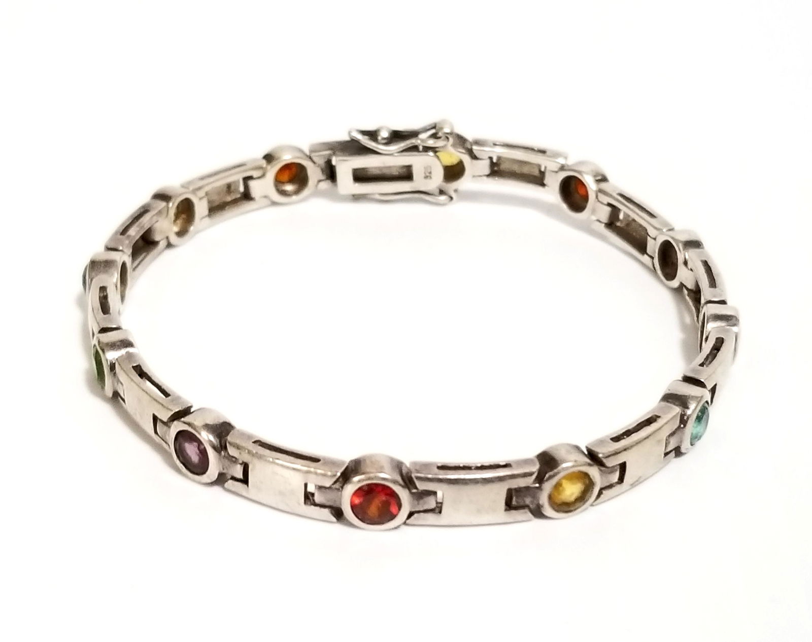 Amazing 925 Sterling Multistone Bracelet (1 of 7)