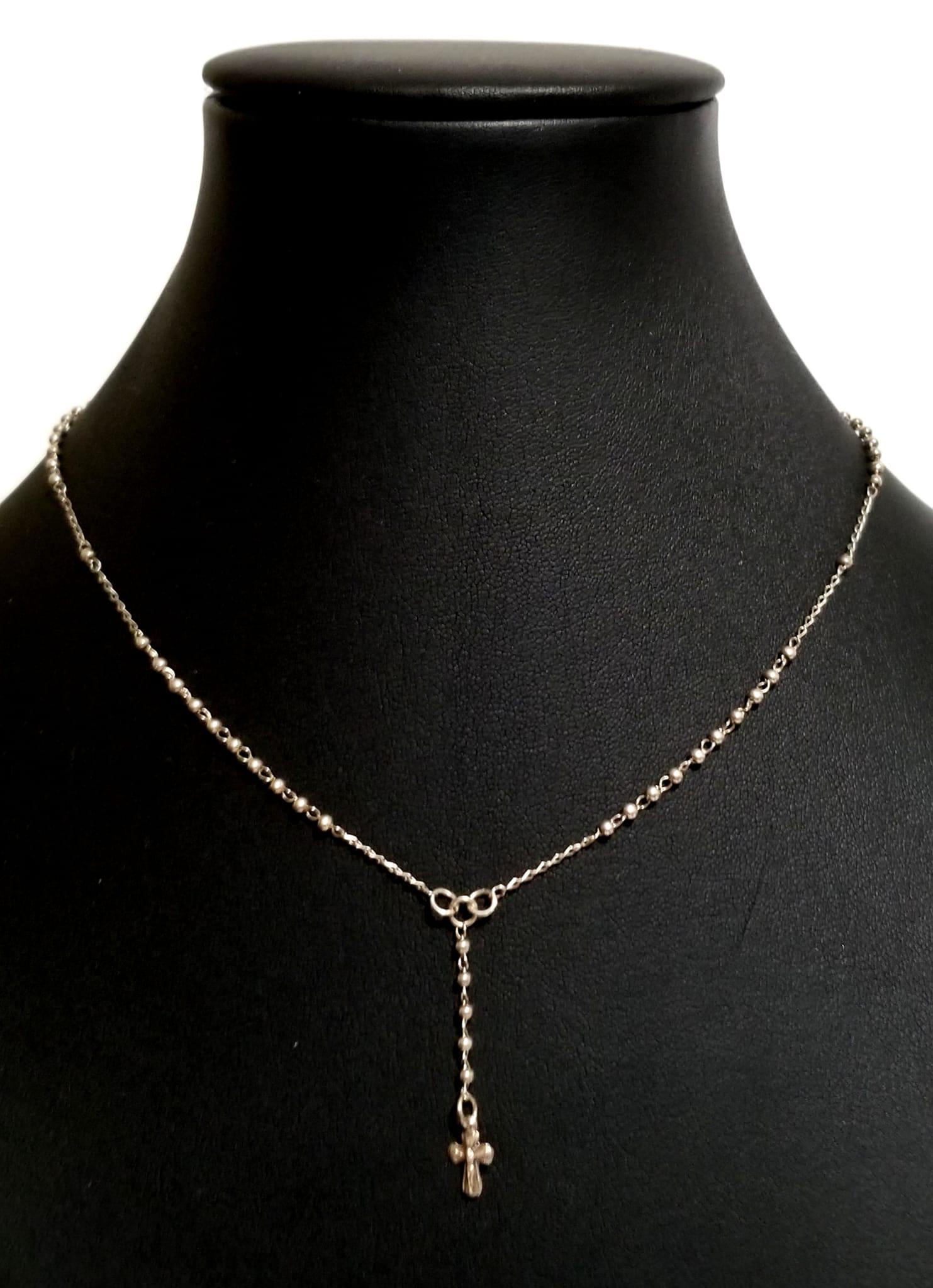 Amazing 925 Sterling Beads Cross Necklace (1 of 5)