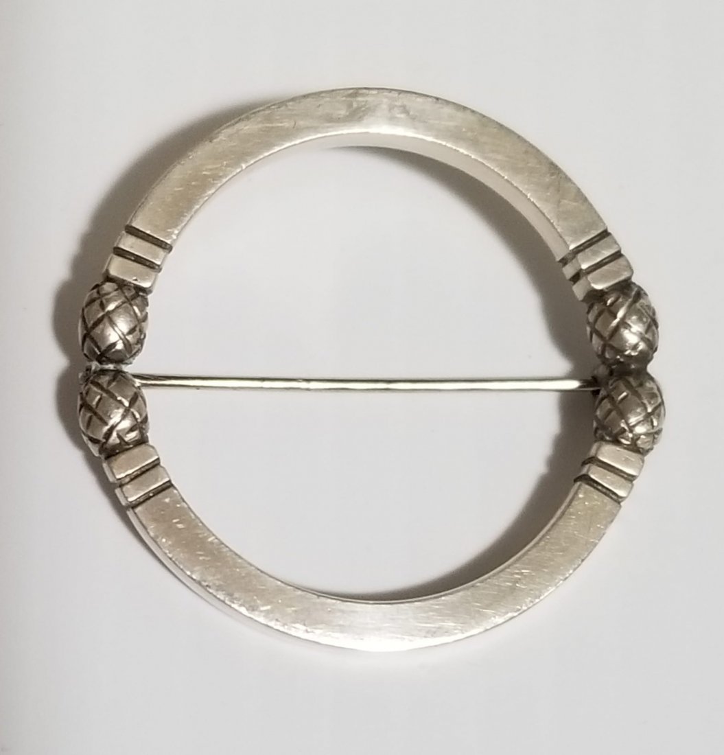 Amazing Denmark George Jensen Sterling Pin Brooch (1 of 4)