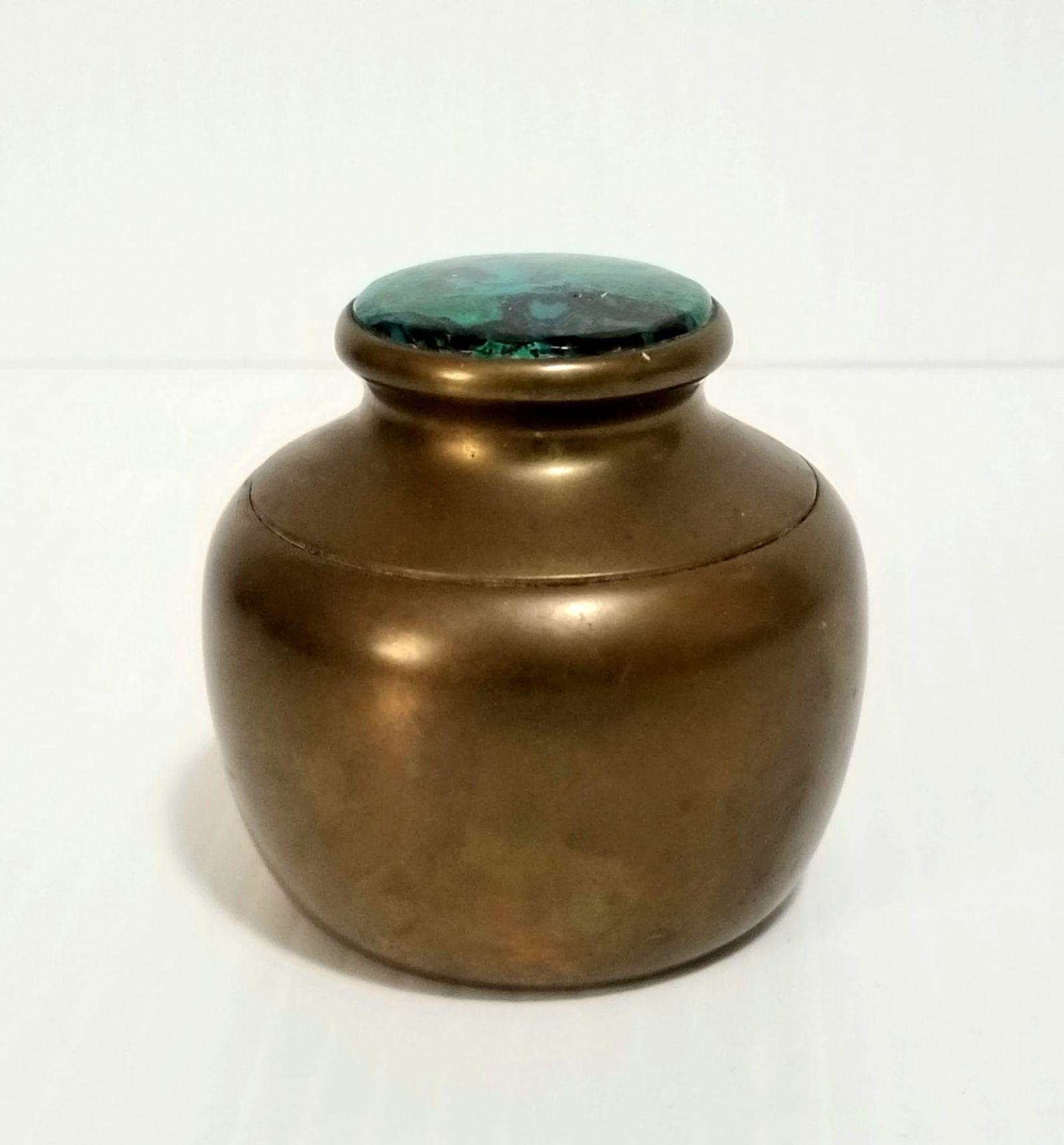 Gibson Green Turquoise Brass Sculpture (1 of 4)