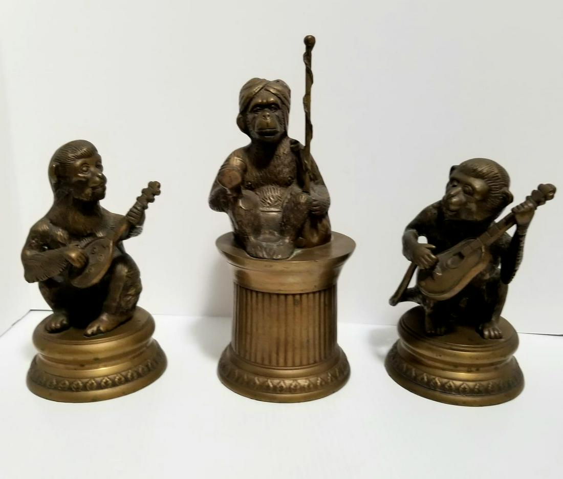 Amazing Three Monkies Broze Sculpture Set (1 of 10)