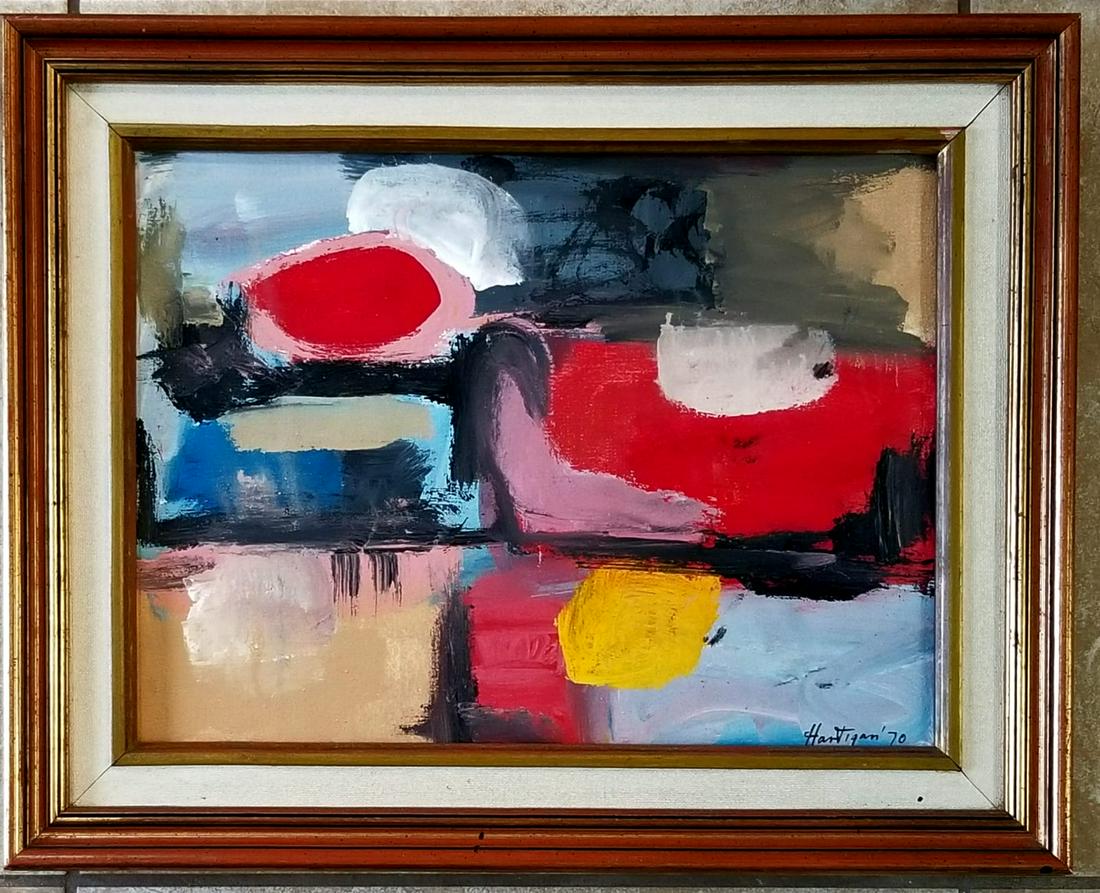Amazing Grace Hartigan 1970 Oil Canvas: Attributed to Grace Hartigan, it does not have a COA. Medium: oil canvas. 20 x 16 inches. Provenance: private owner. Biography: 1922 - 2008. Called a second-generation Abstract Expressionist, Grace Ha