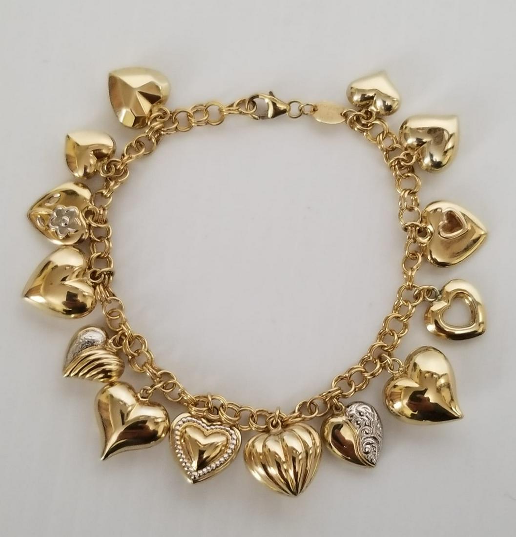 Amazing 925 1/20 14KT JCM Pendant Bracelet (1 of 4)