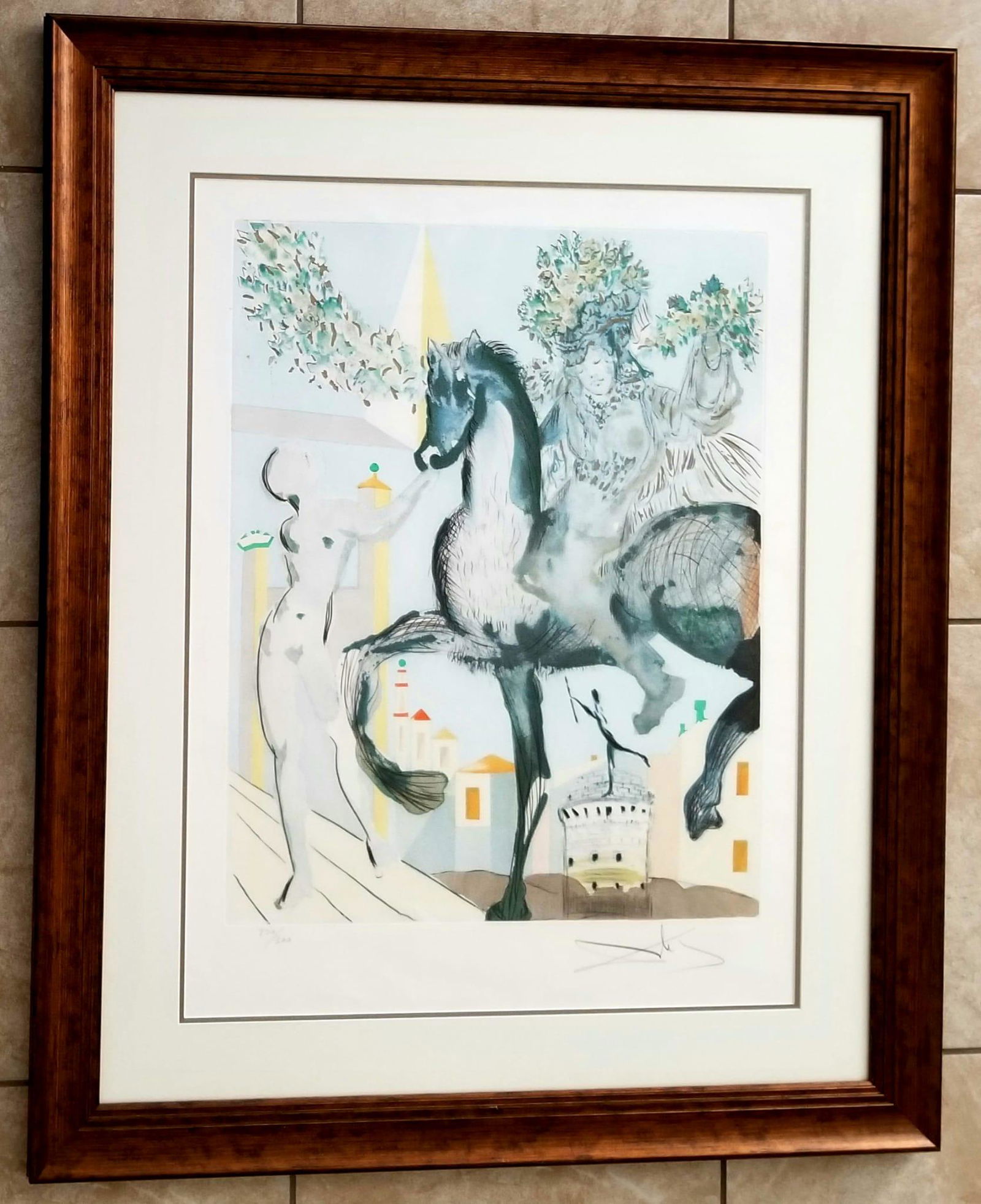 Amazing Salvador Dali Signed Colored Lithograph (1 of 4)