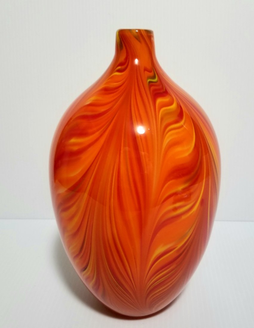 Amazing Murano Orange Vase (1 of 5)