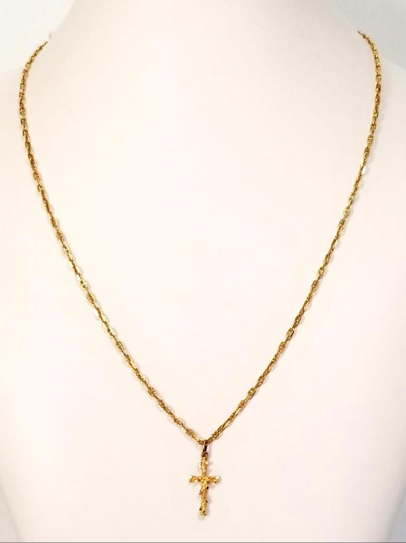 Amazing 14KT Cross Pendant Necklace (1 of 8)