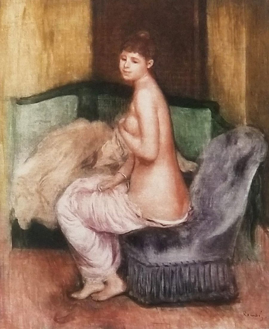 Amazing Pierre Auguste Renoir Colored Etching (1 of 4)