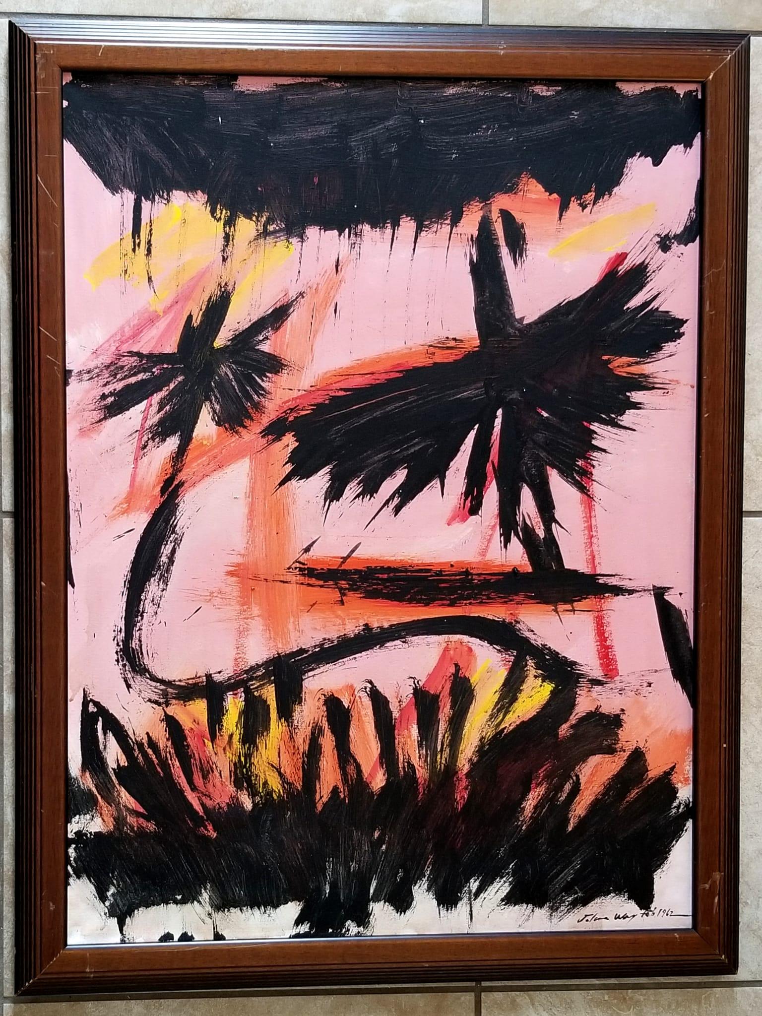 Amazing John Way 1962 Oil Canvas (1 of 2)