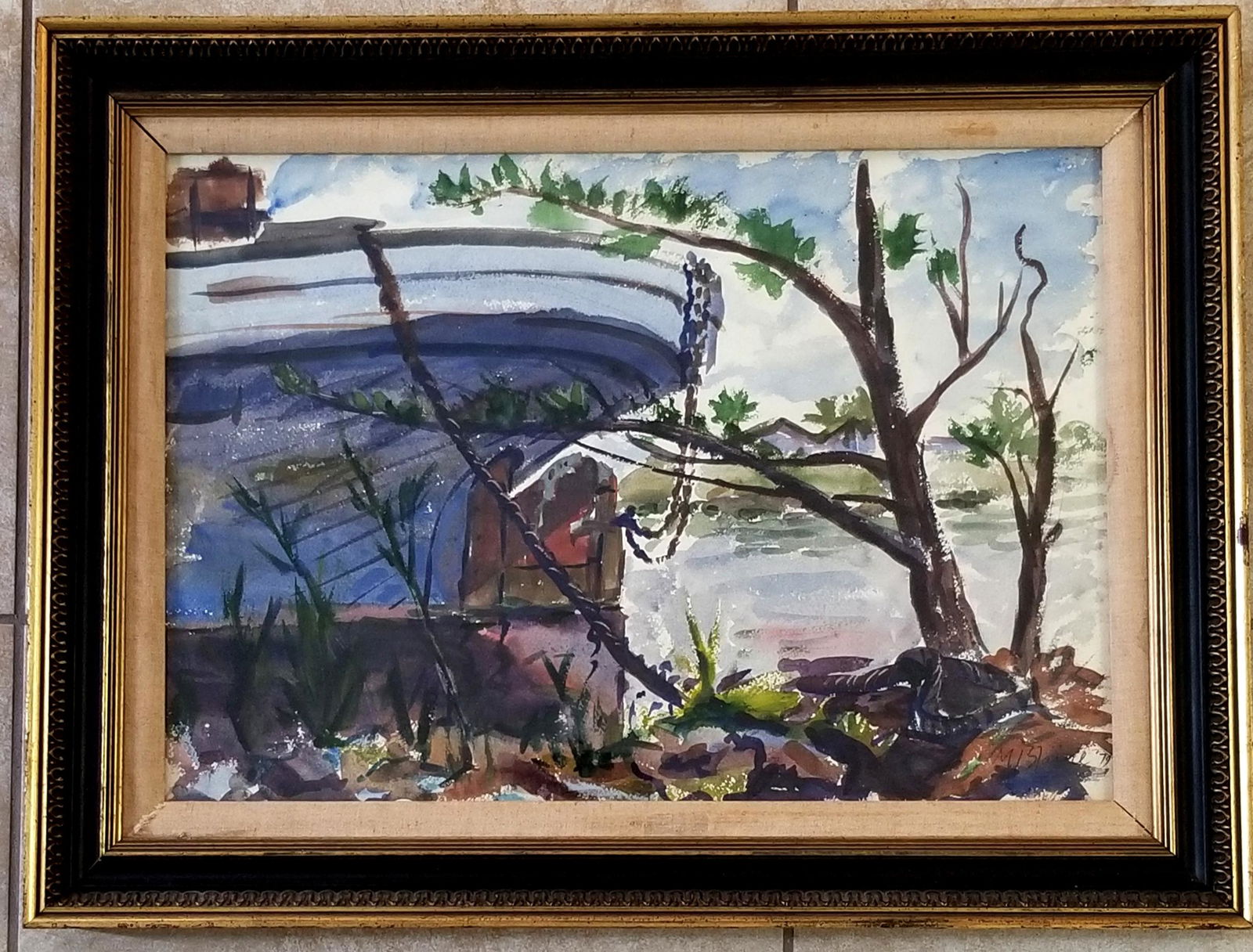 Amazing Nell Blaine 1979 Watercolor (1 of 2)