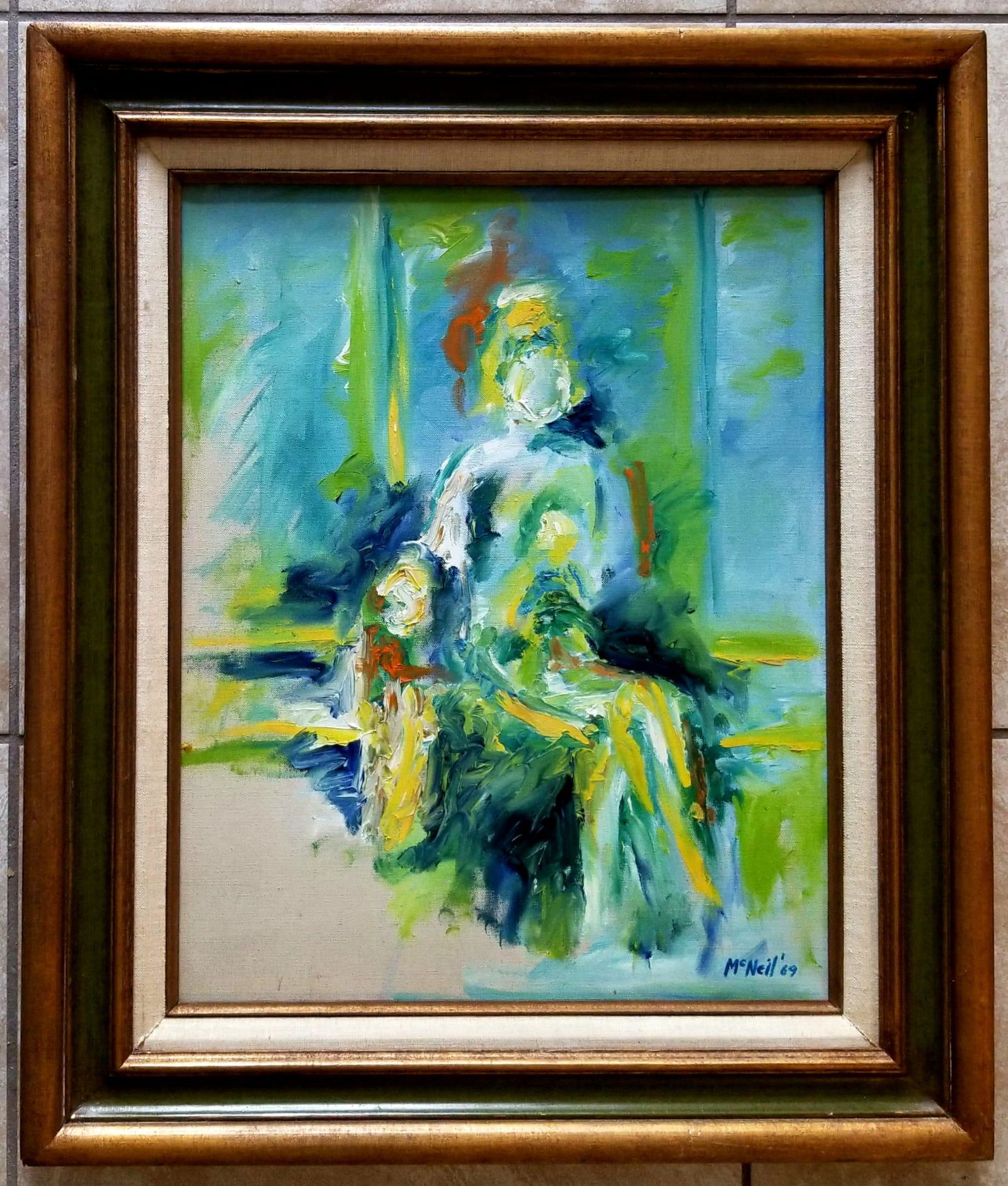 Amazing George McNeil 1969 Oil Canvas (1 of 2)