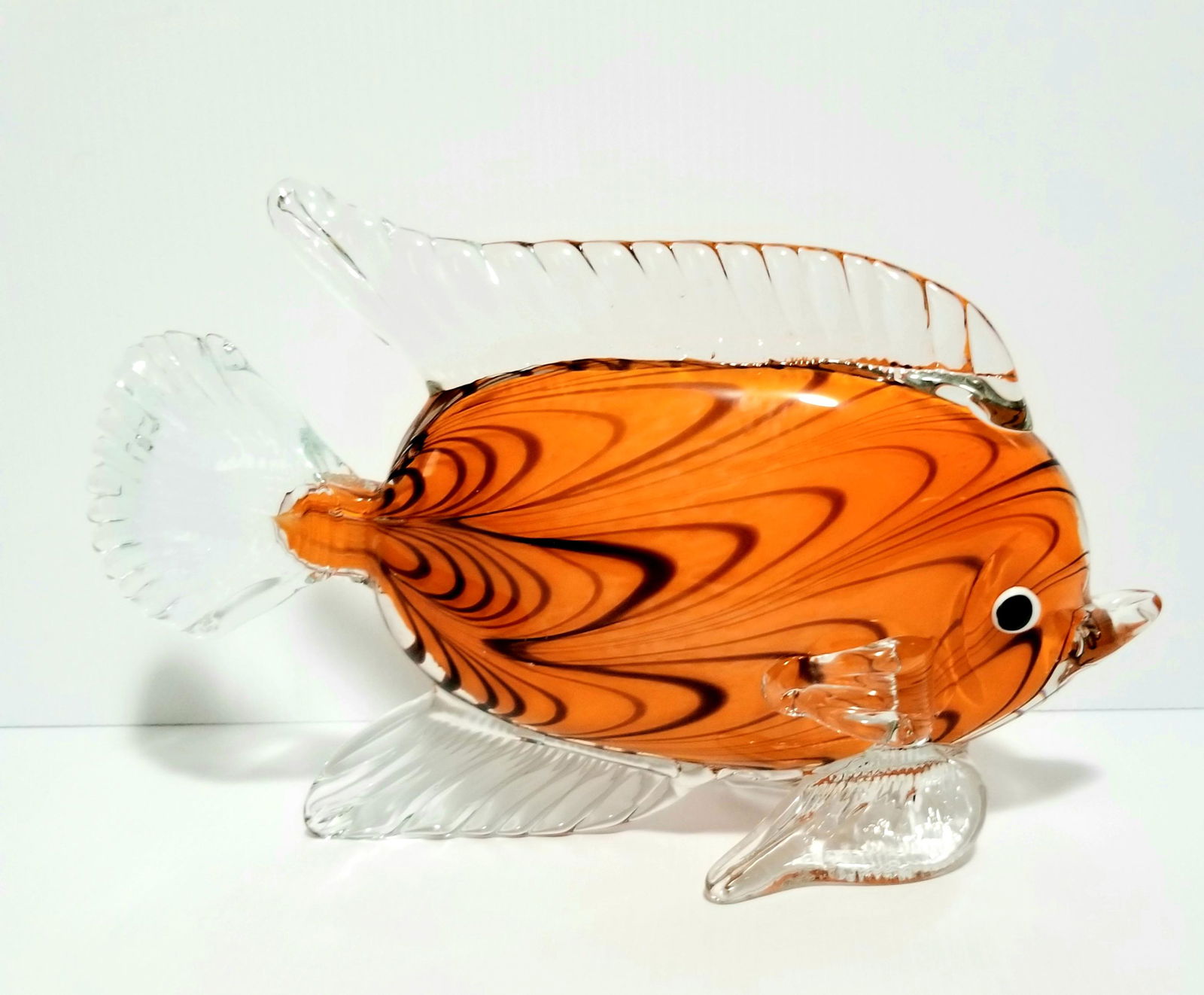 Amazing Large Murano Orange Fish (1 of 4)