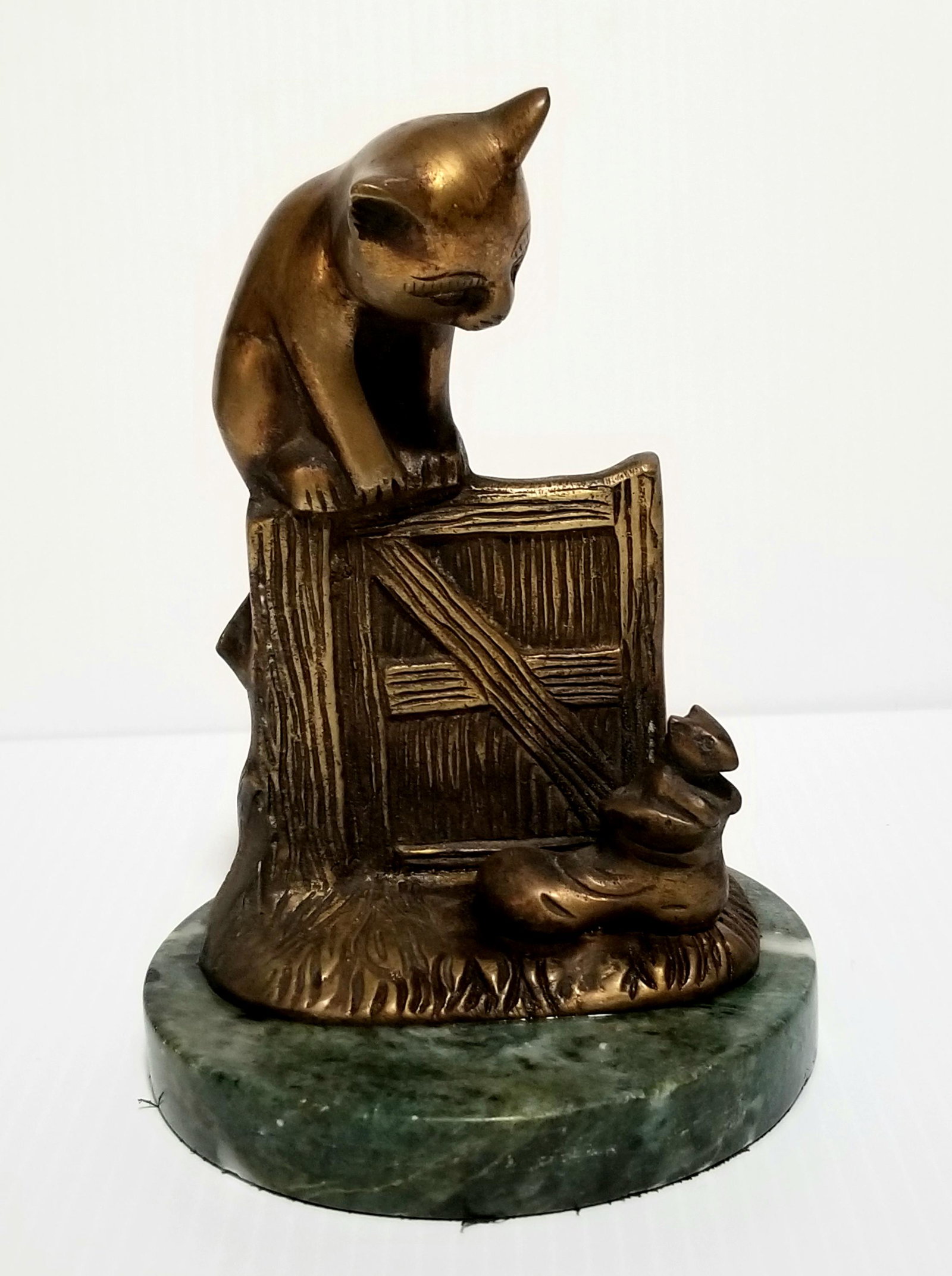 AMAZING CAT & MOUSE BRONZE SCULPTURE (1 of 4)