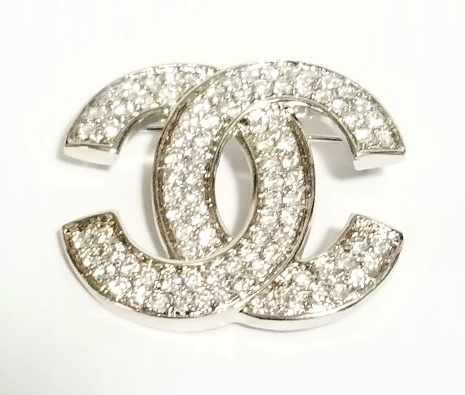 Amazing Chanel 925 Sterling Crystal Pin Brooch (1 of 5)