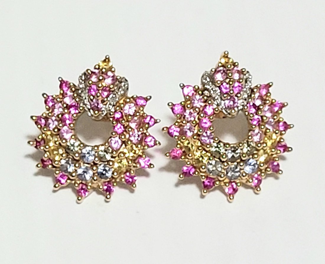 Amazing 10KT Multistone Earrings (1 of 6)