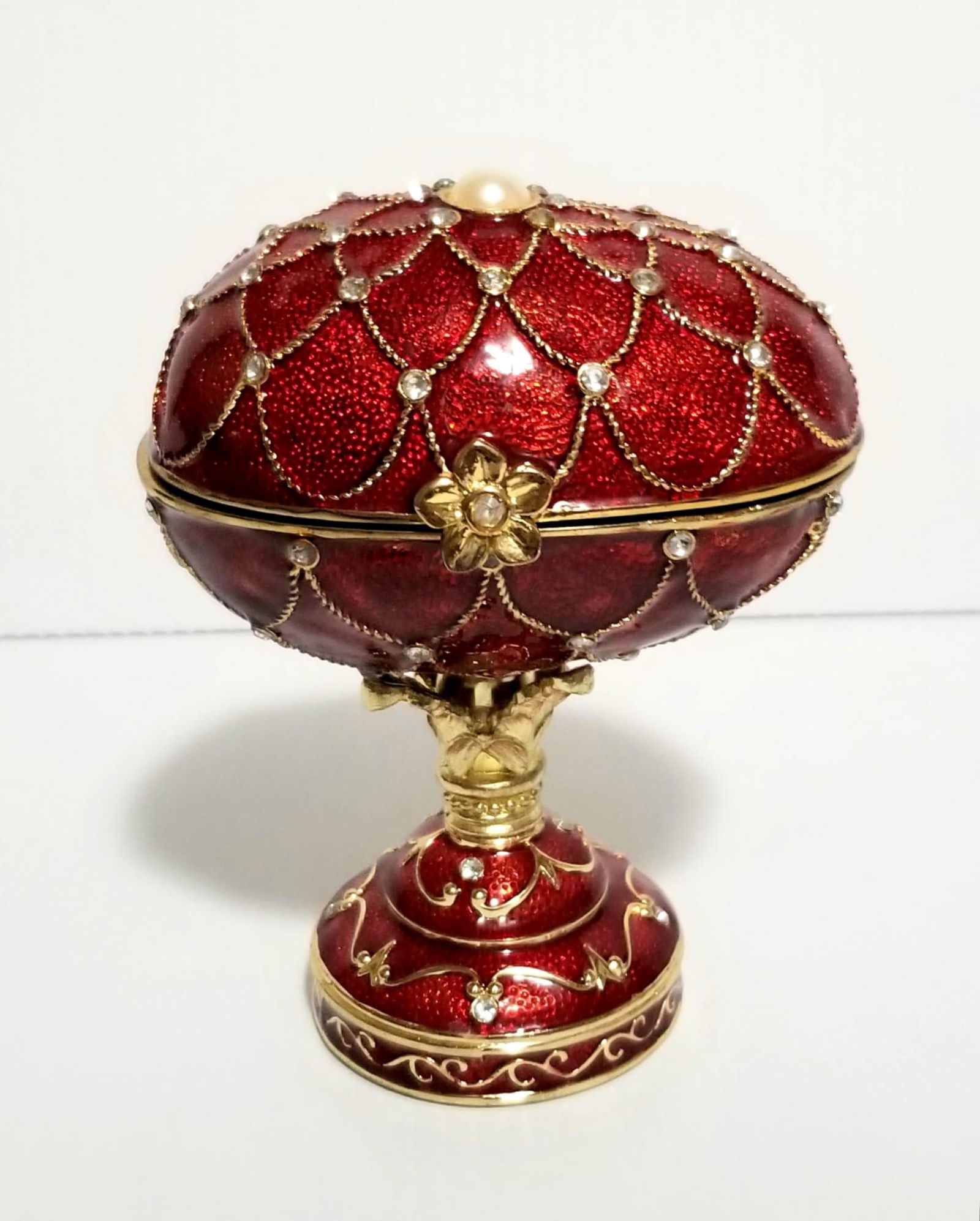 Amazing Faberge Style Enamel Music Box (1 of 5)