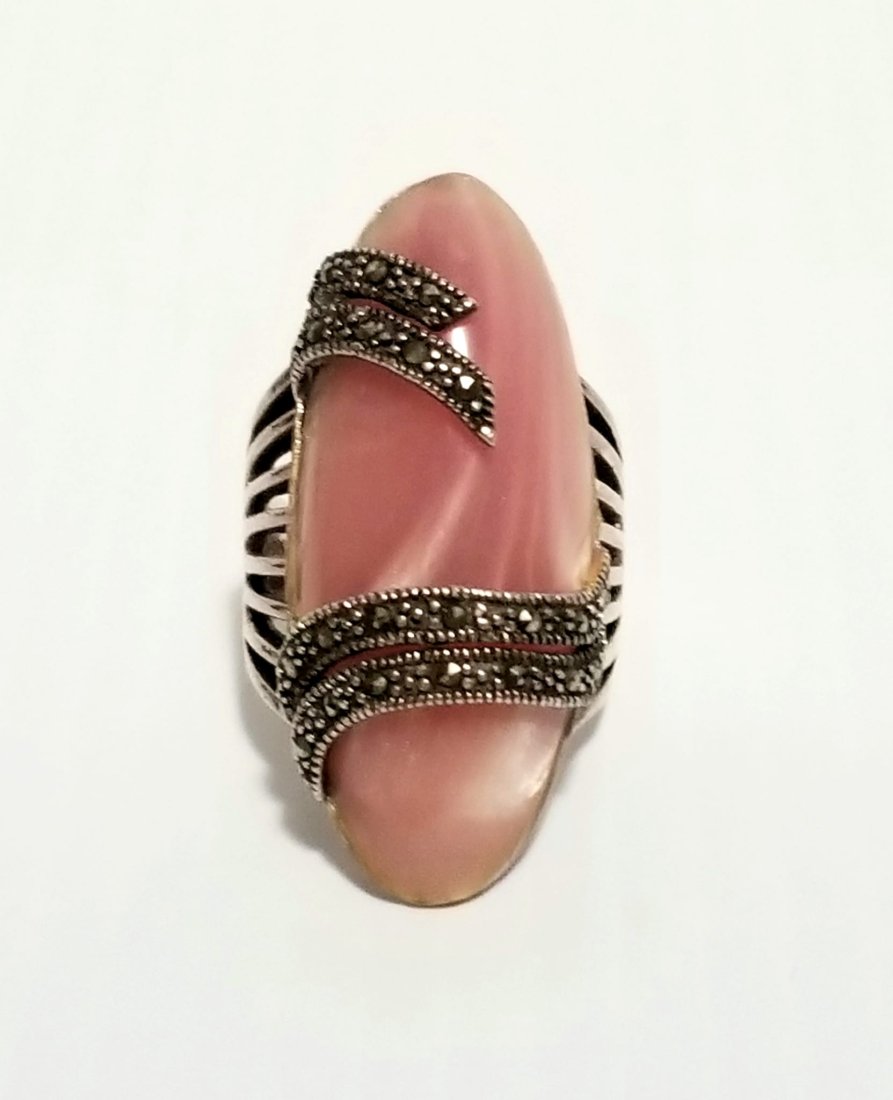 Amazing Large 925 Sterling Stone Ring (1 of 4)