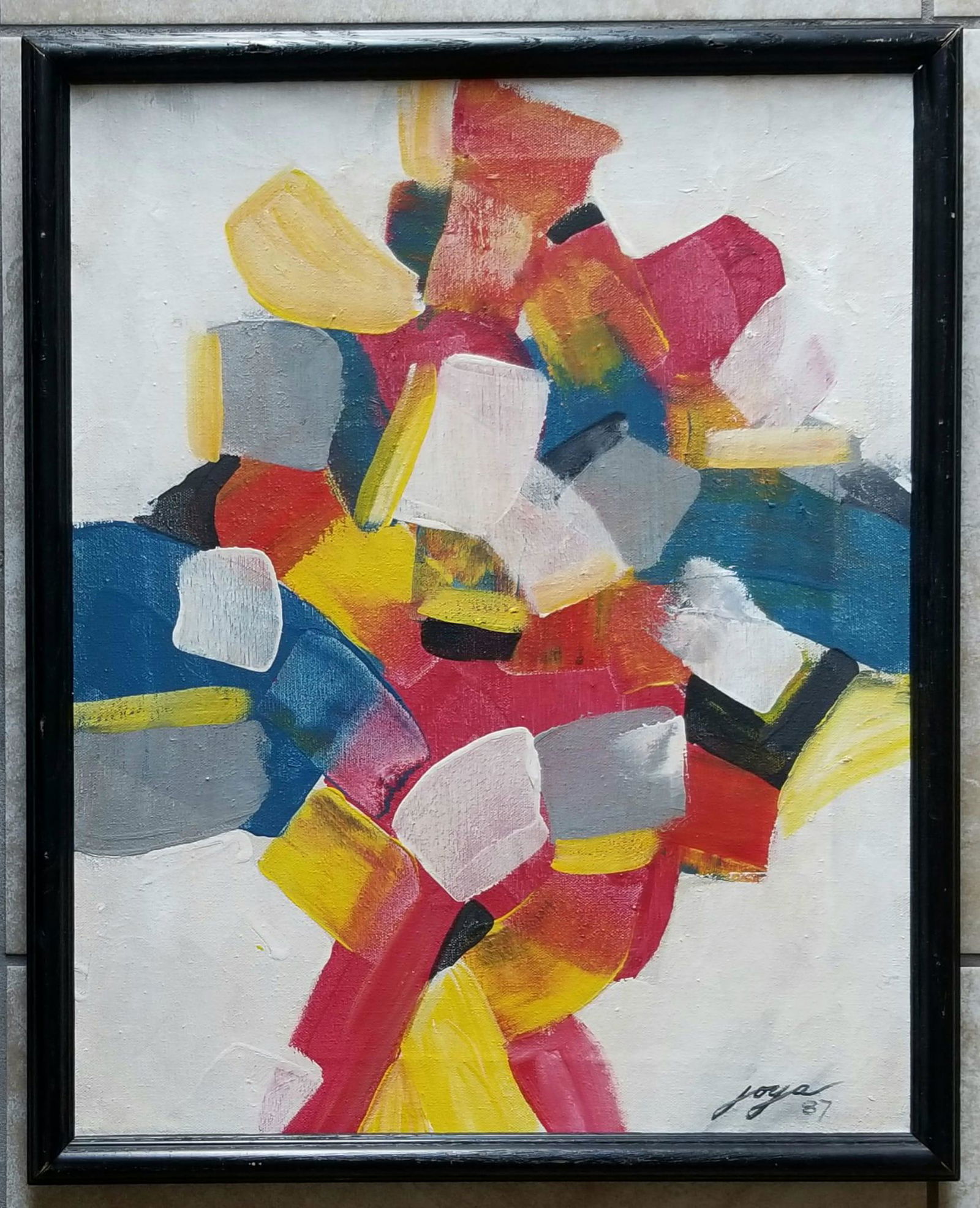 Amazing Jose Tanig Joya 1987 Acrylic Canvas (1 of 2)