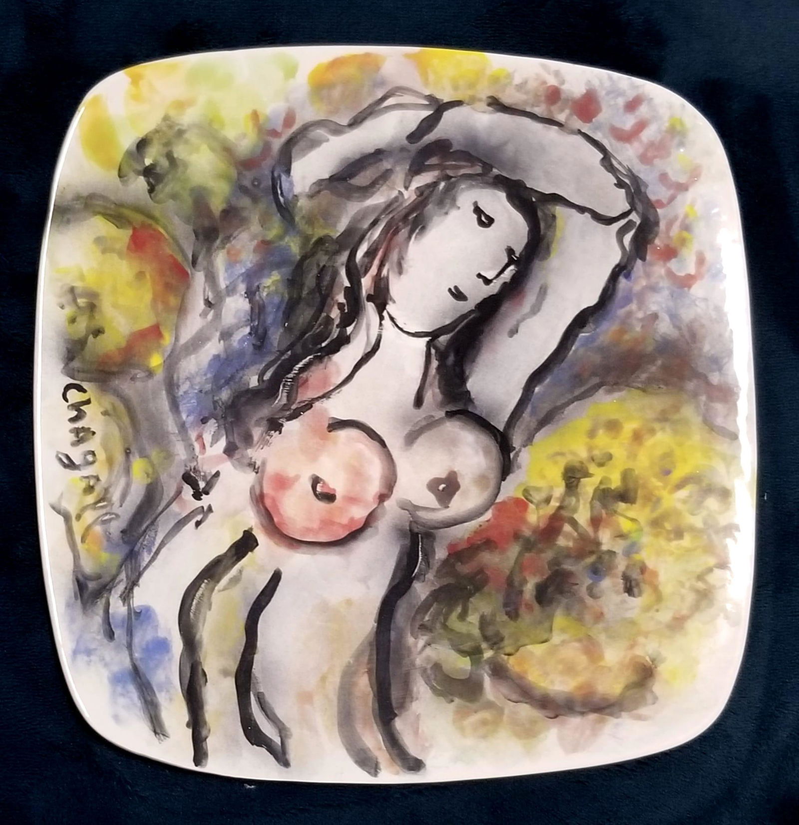 Amazing Marc Chagall Ceramic Plate (1 of 3)