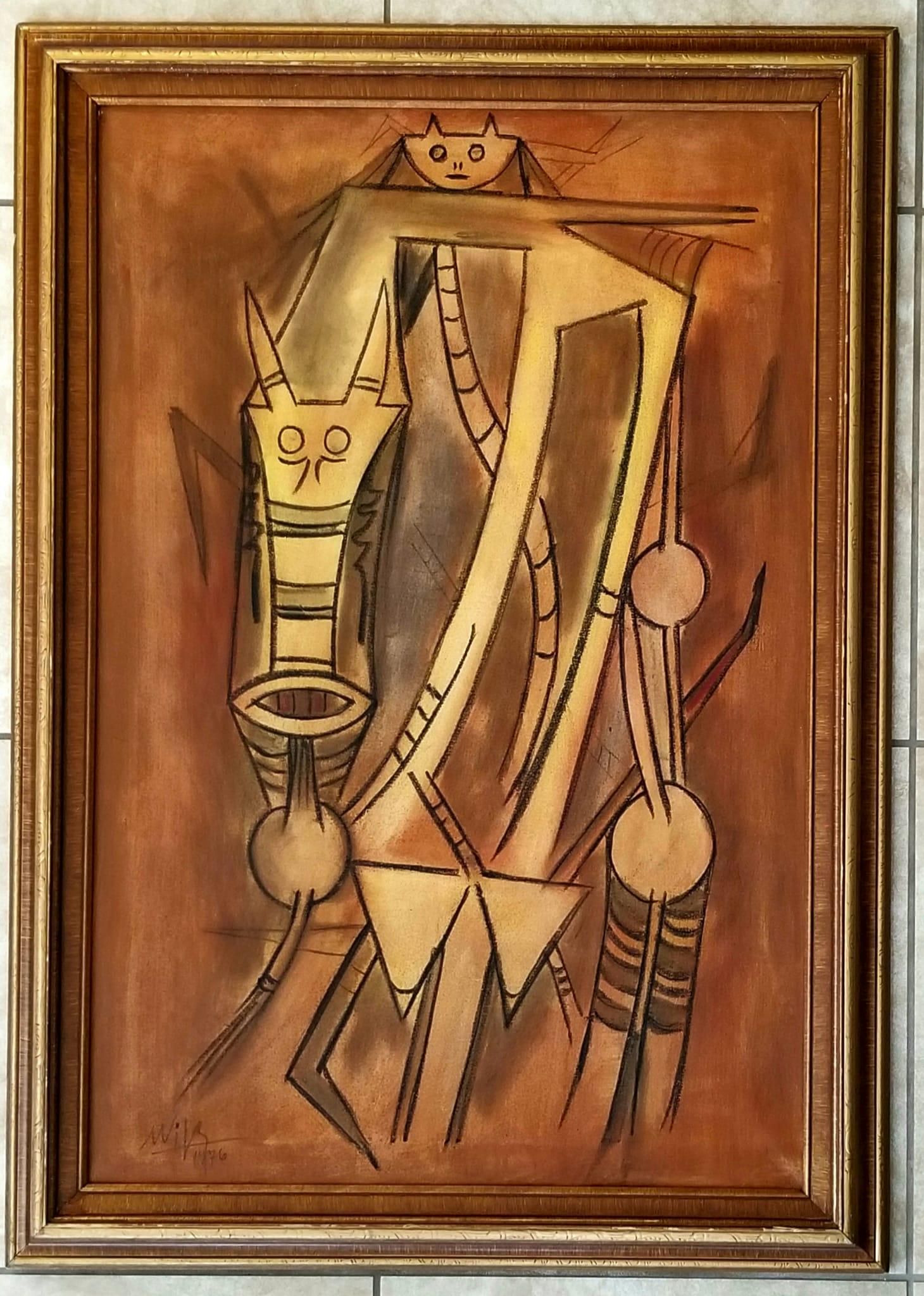 Amazing Wifredo Lam Oil Canvas (1 of 2)
