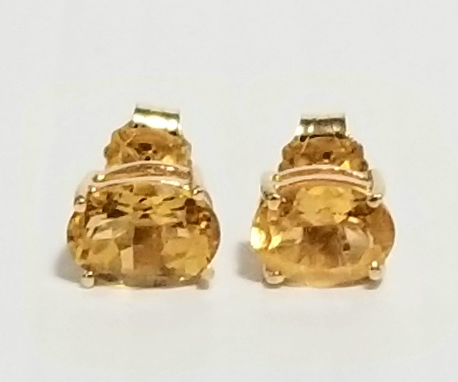 Amazing 14KT Gold Citrine Earrings (1 of 6)