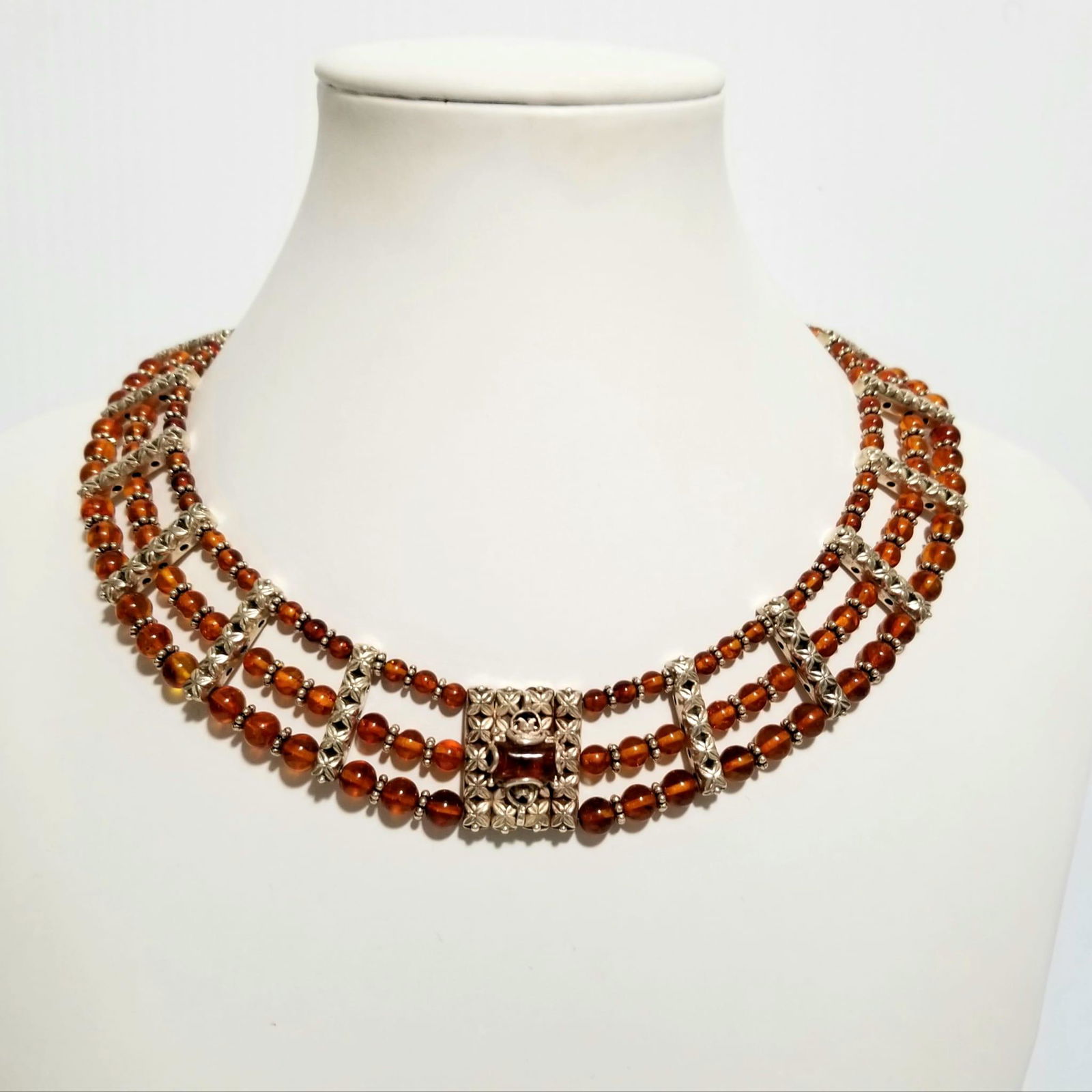 Amazing Sterling Silver Natural Stone Necklace (1 of 6)