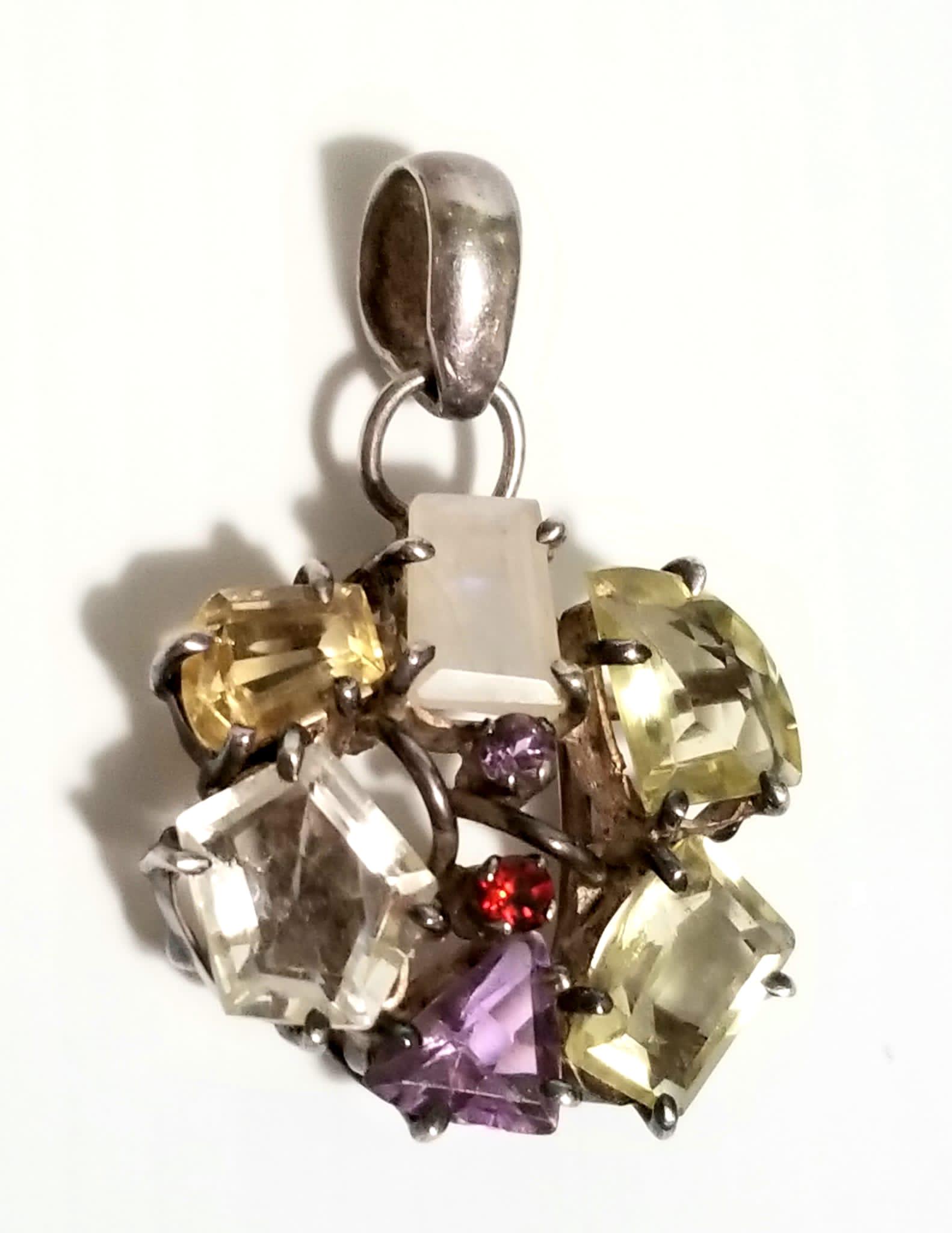 Amazing 925 Sterling Multistone Pendant (1 of 5)