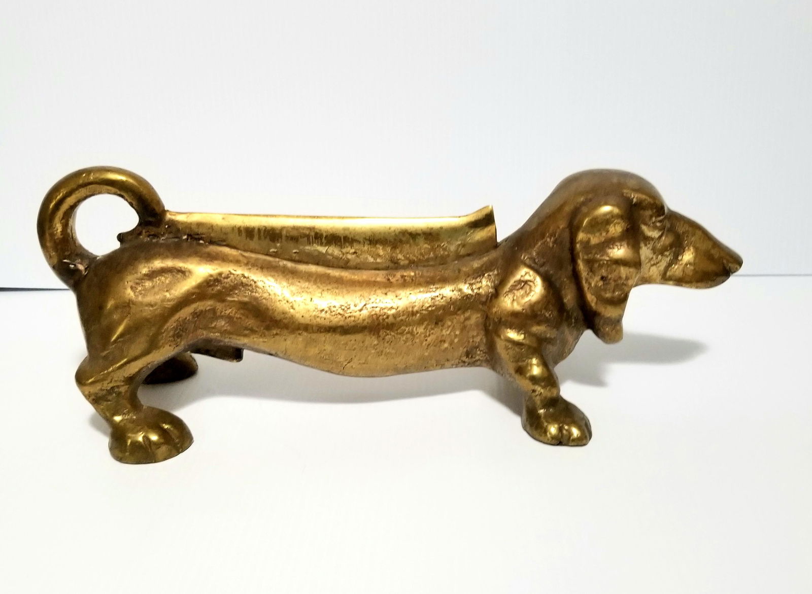 Amazing Brass Dachshund Dog (1 of 4)