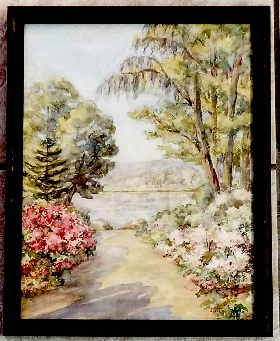 Amazing Jasper Francis Cropsey Watercolor Paper: Beautiful Jasper Francis Cropsey watercolor paper. 15 x 12 inches. Provenance: private owner. Biography: 1823 - 1900. Born on Staten Island, New York, Jasper Cropsey became a nationally known luminist