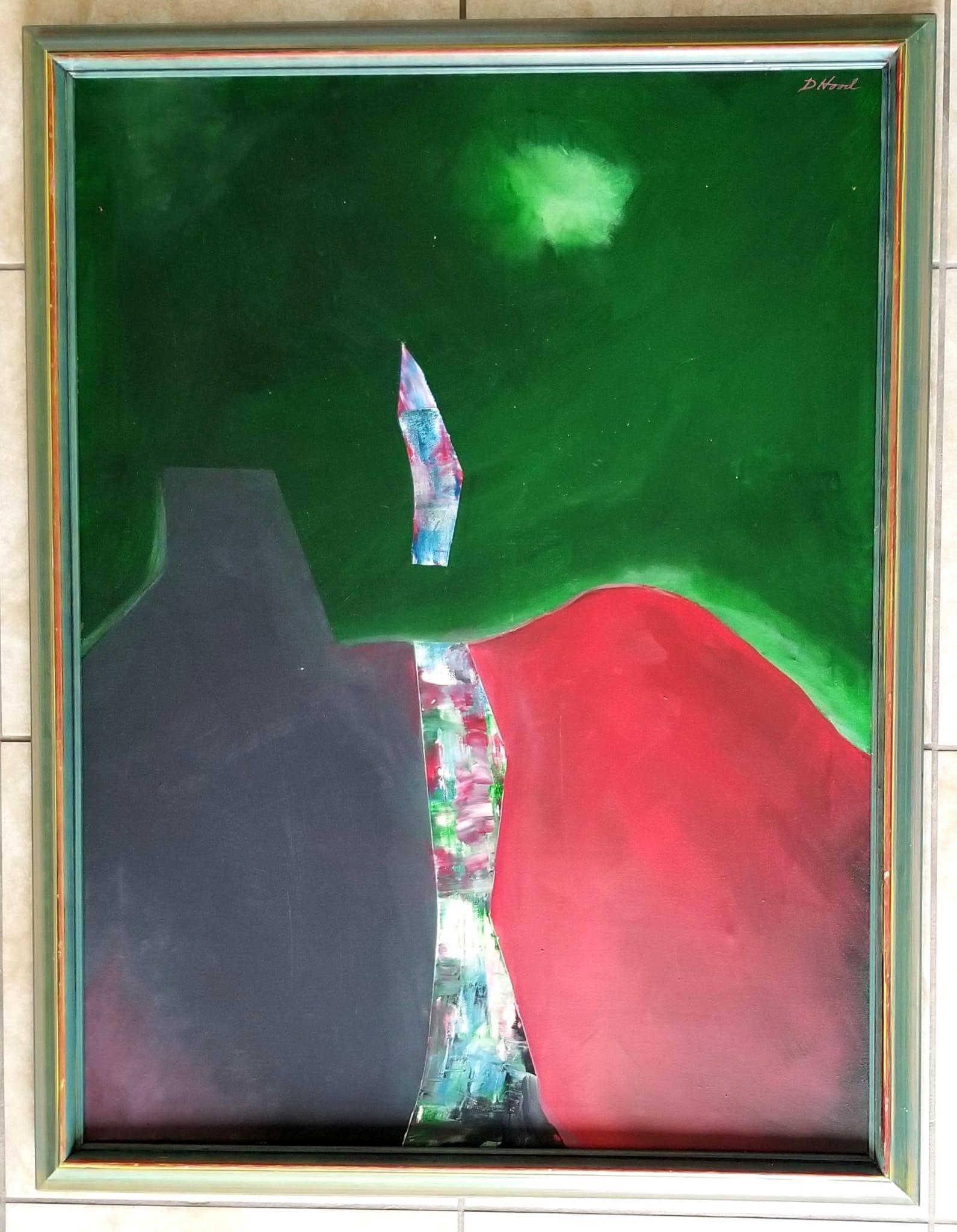 Amazing Dorothy Hood Oil Canvas: Attributed to Dorothy Hood, it does not have a COA. Medium: oil canvas. 44 x 33 inches. Provenance: private owner. Biography: 1918 - 2000. Abstract Surrealist painter Dorothy Hood, was born in Bryan,