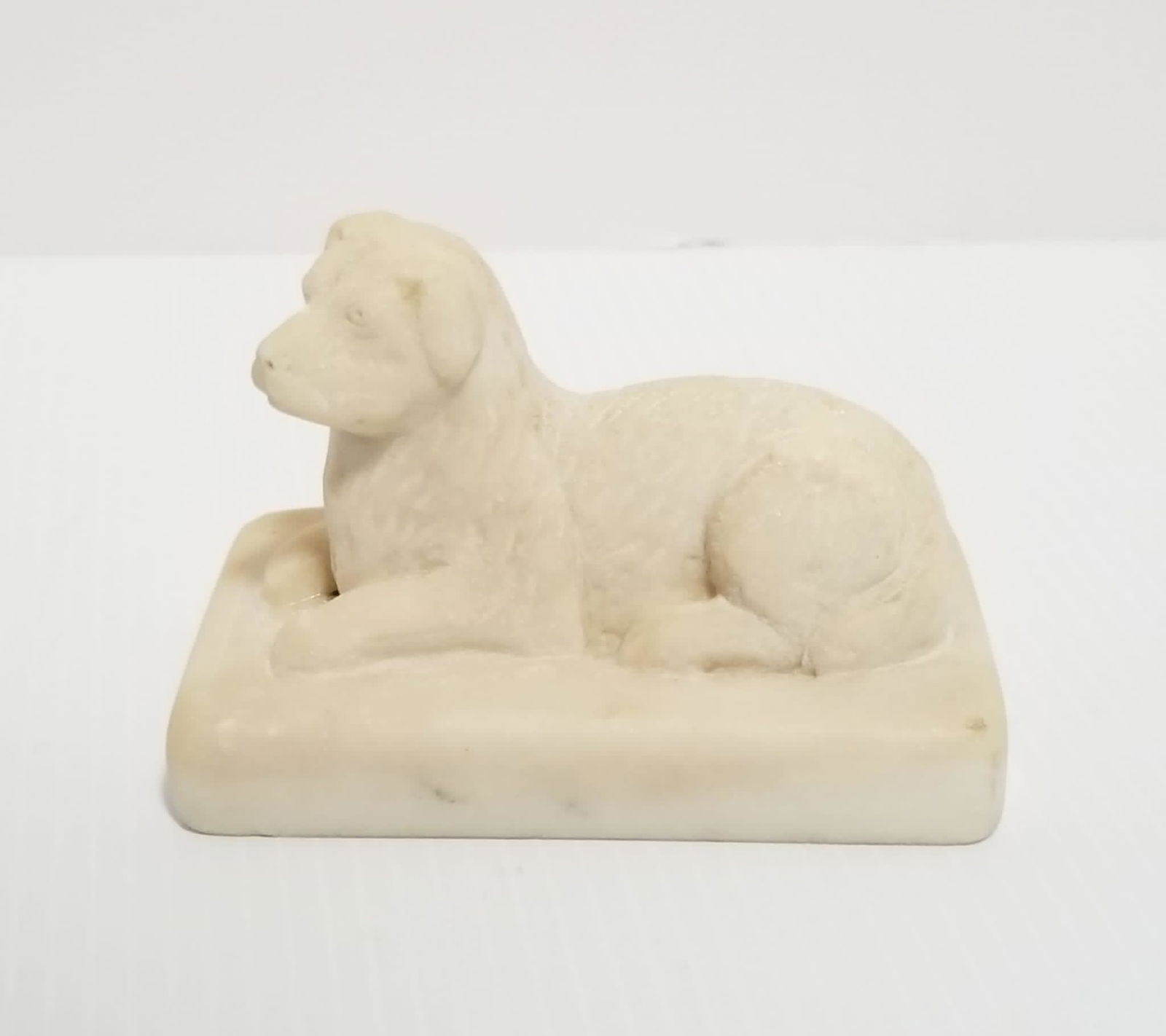 Amazing Hand Carved Marble Dog Sculpture (1 of 5)