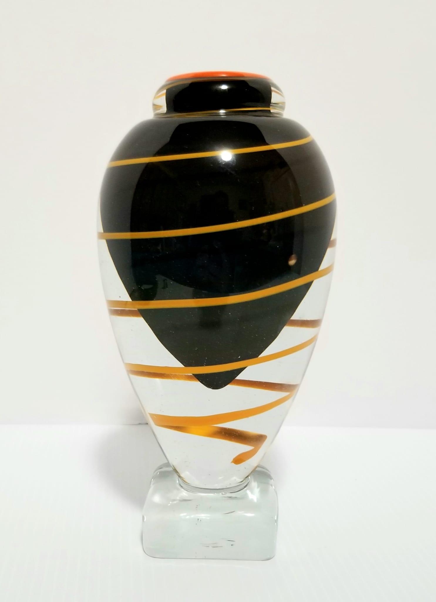 Amazing Murano Multicolor Art Glass Vase (1 of 6)
