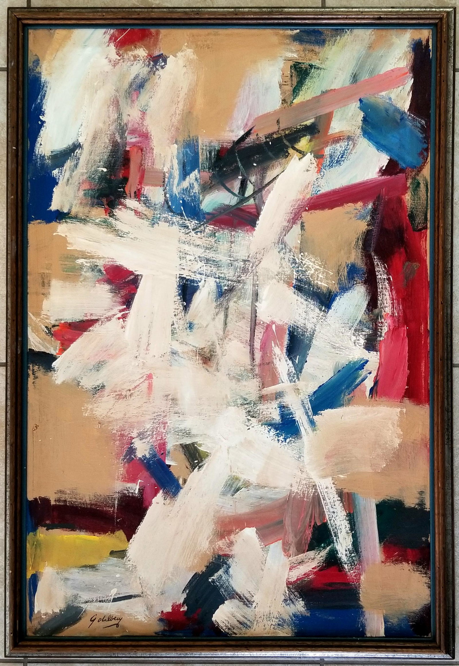 Amazing Michael Goldberg Oil Canvas (1 of 3)