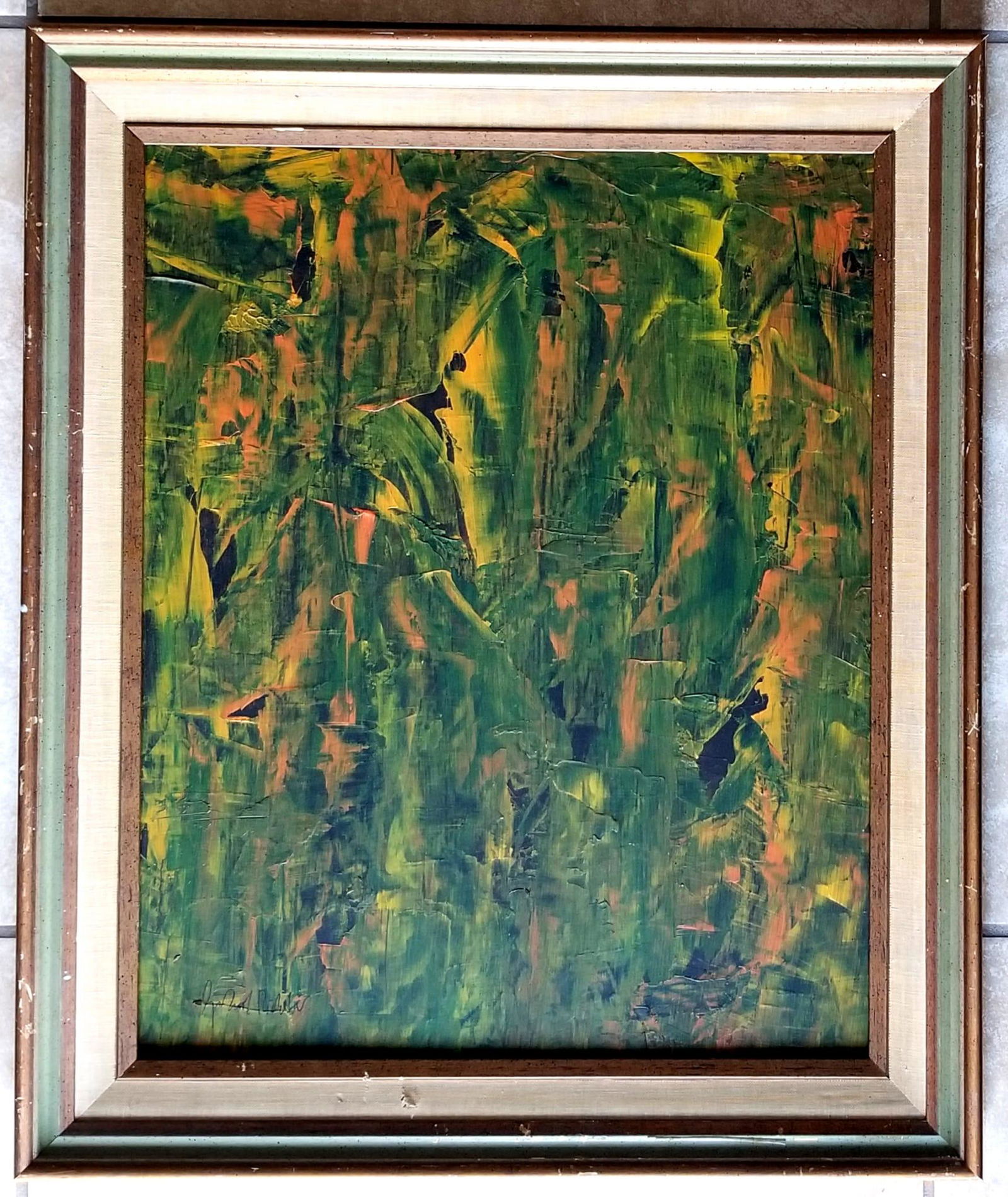 Amazing Gerhard Richter Oil And Board: Attributed to Gerhard Richter, it does not have a COA. Medium: oil and board. 22 x 18.5 inches. Provenance: private owner. Biography: Born: 1932. Gerhard Richter was born on February 9, 1932 in the Ea